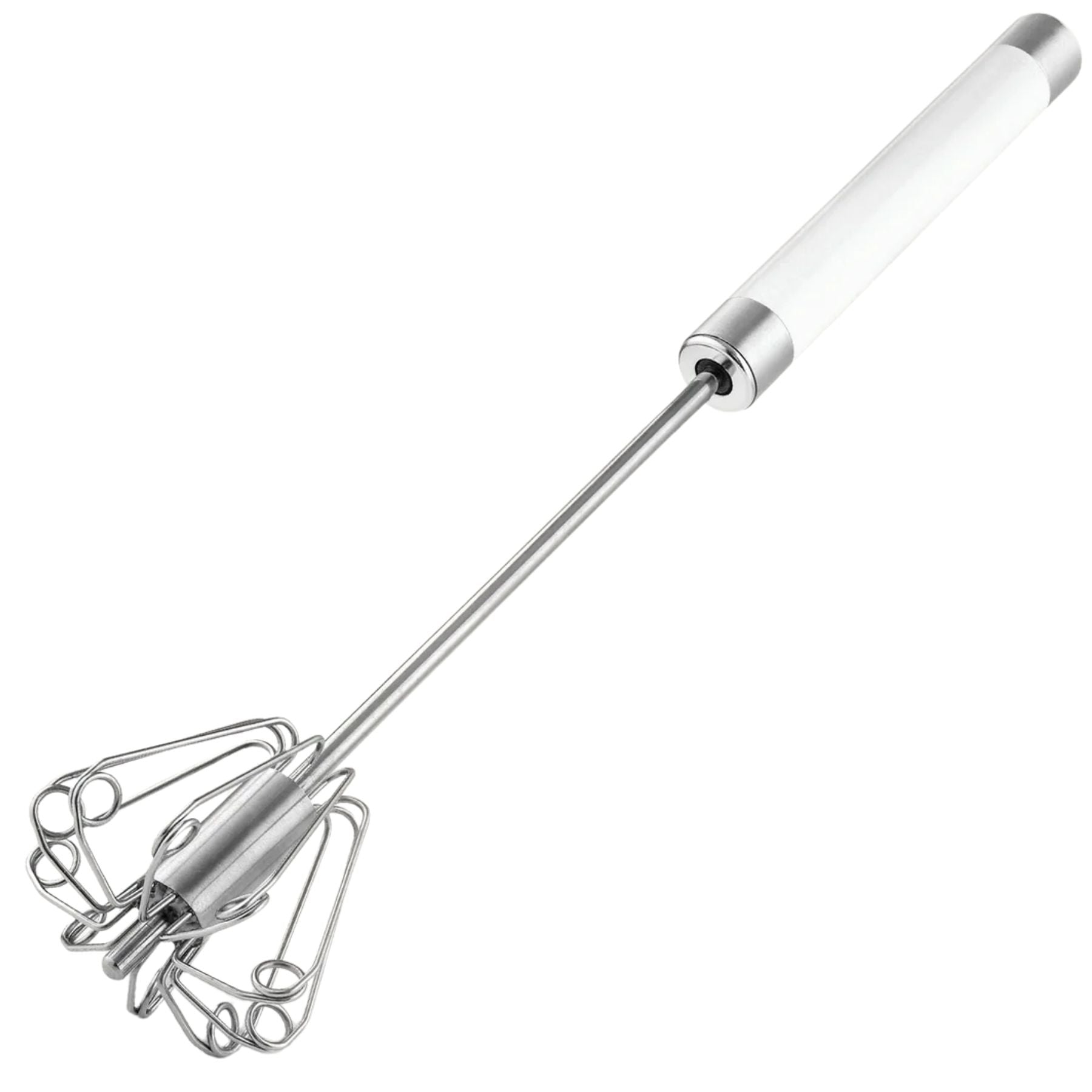Egg Beater Push Whisk-White by Zulay Kitchen