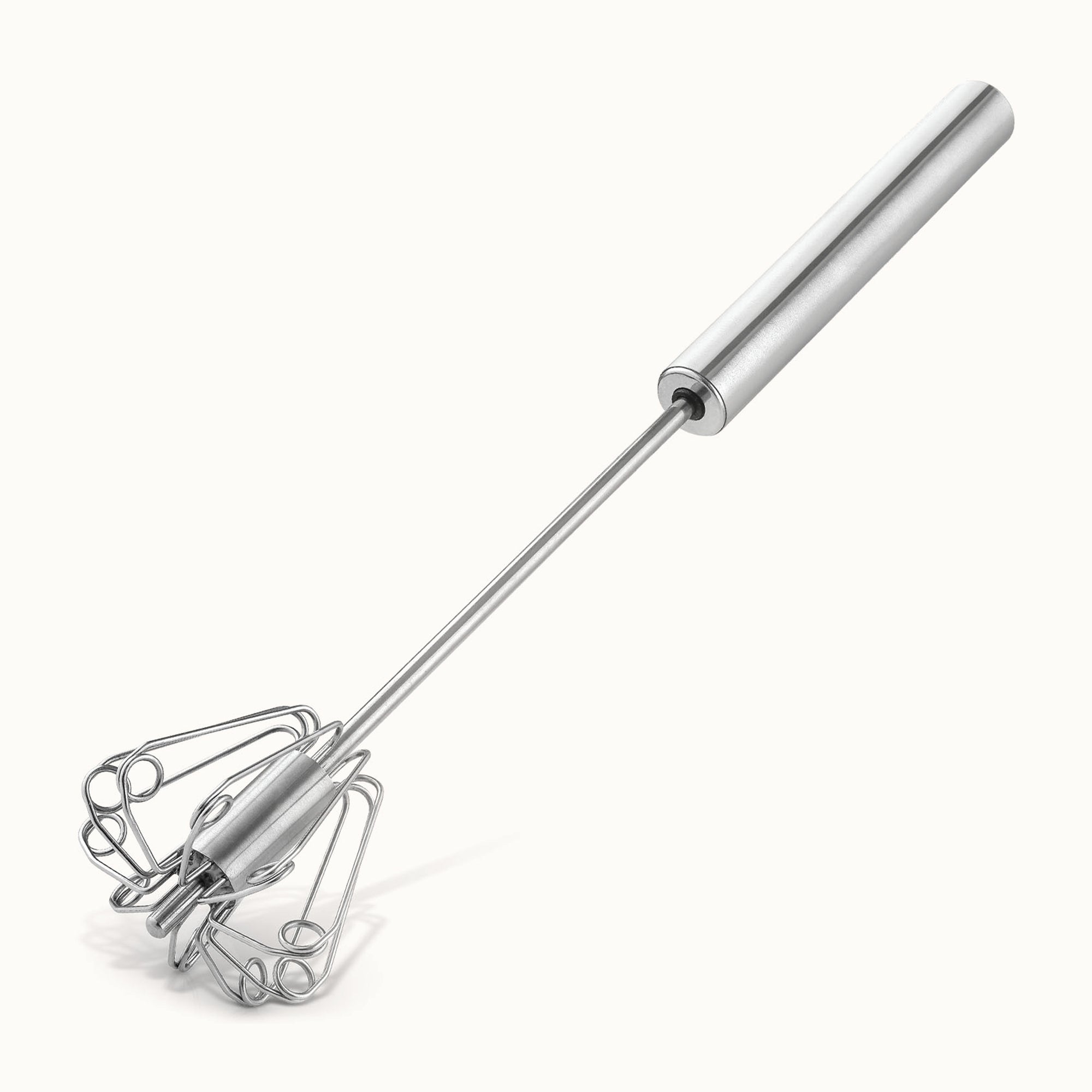Egg Beater Push Whisk-Silver by Zulay Kitchen