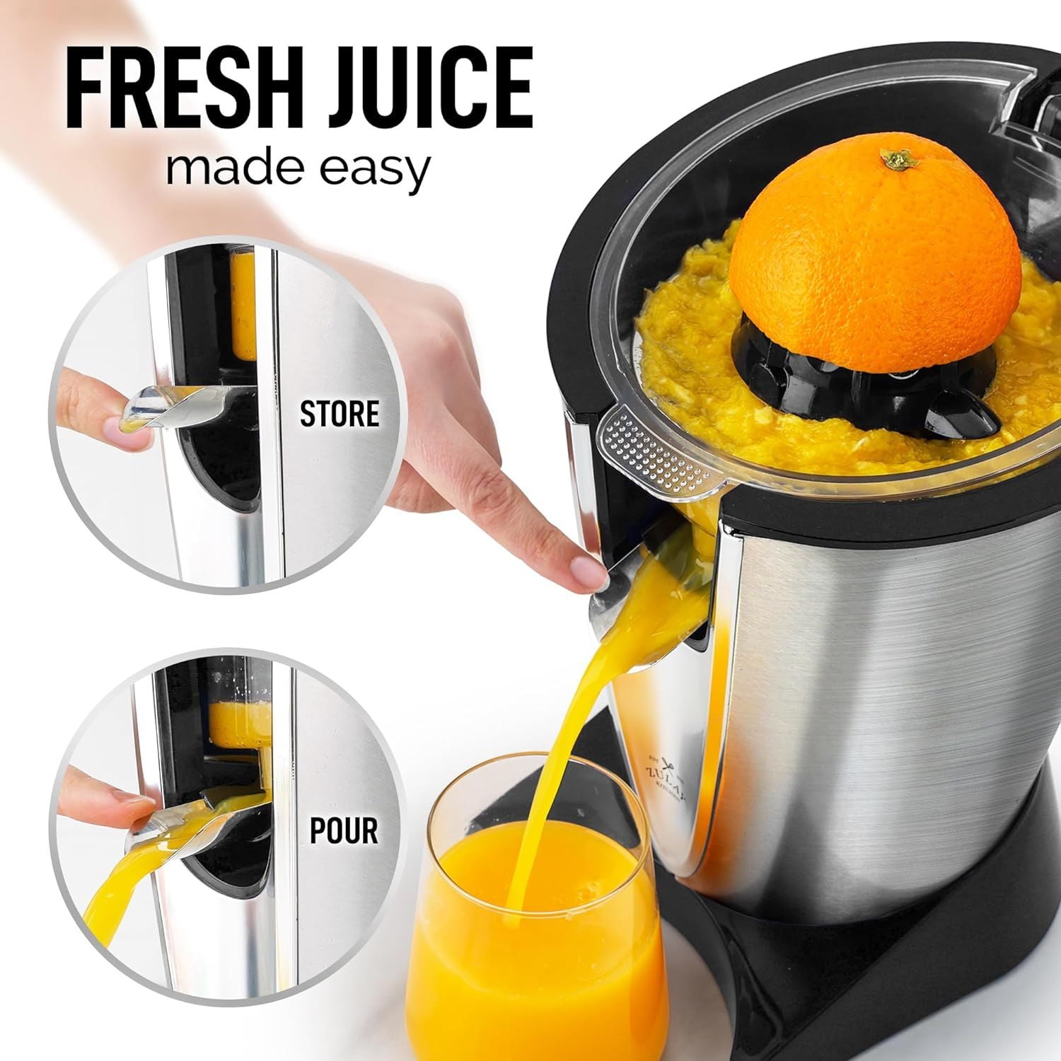Fresh Juice Made Easy Electric Citrus Squeezer by Zulay Kitchen