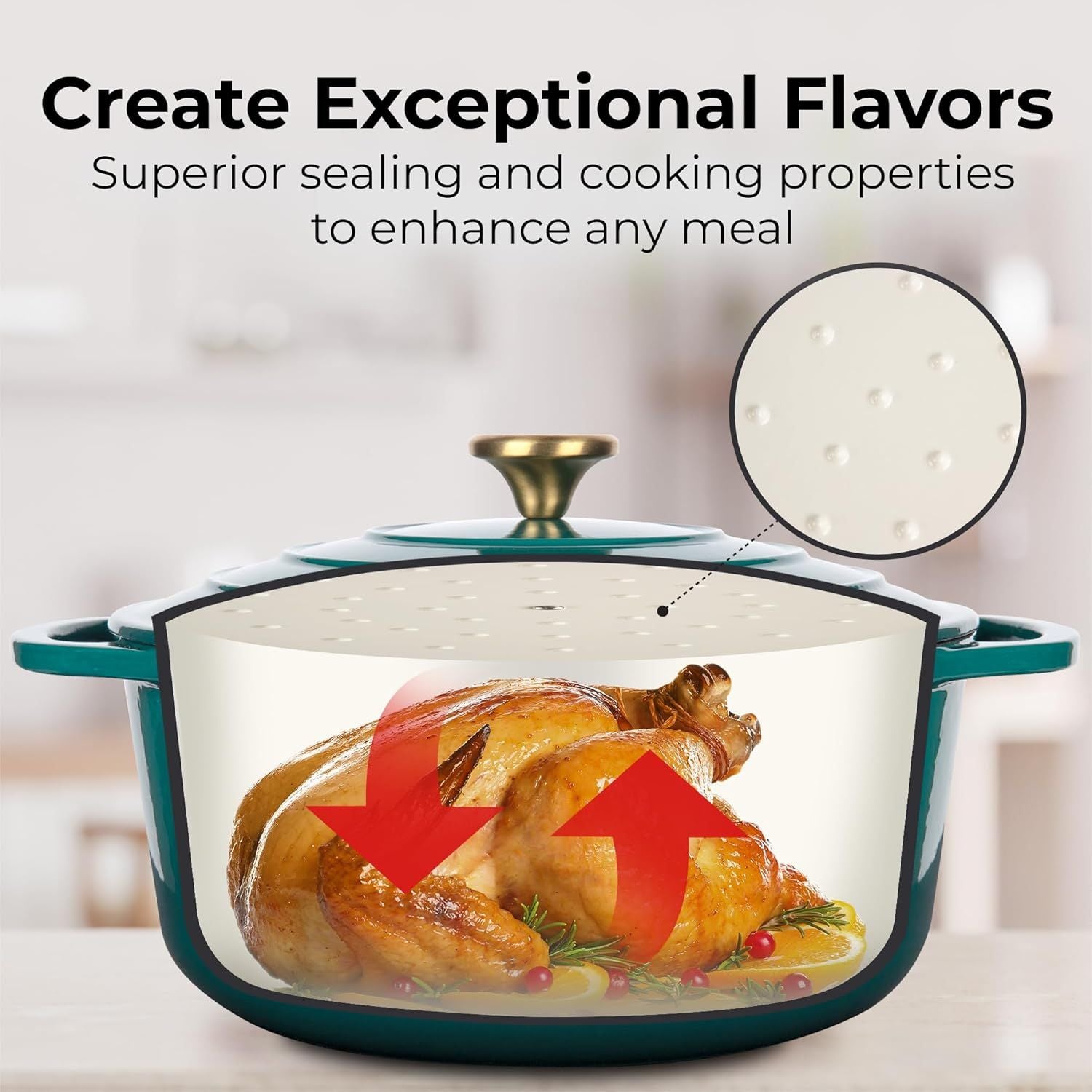 Superior Heat Retention & Distribution bu Zulay Kitchen