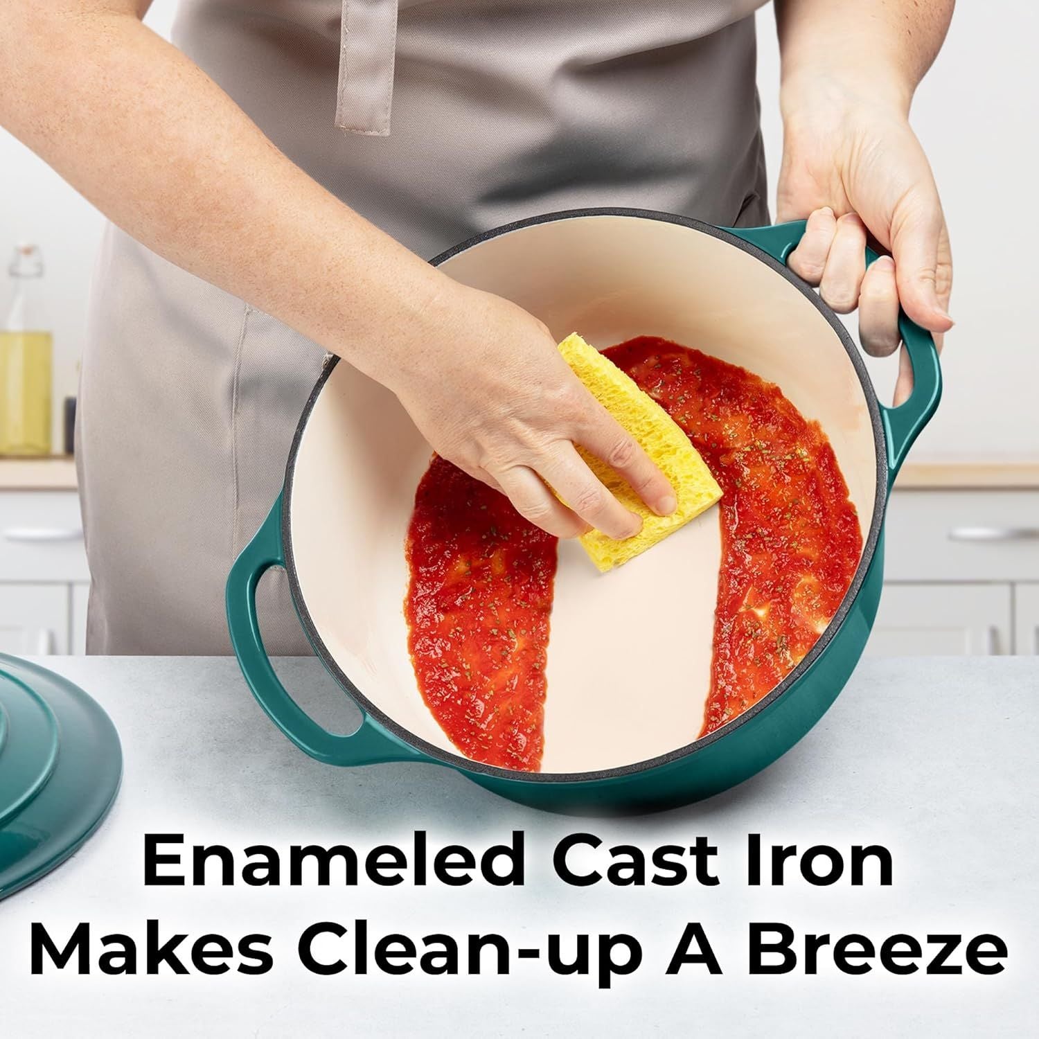 Effortless Cleaning Dutch Oven by Zulay Kitchen