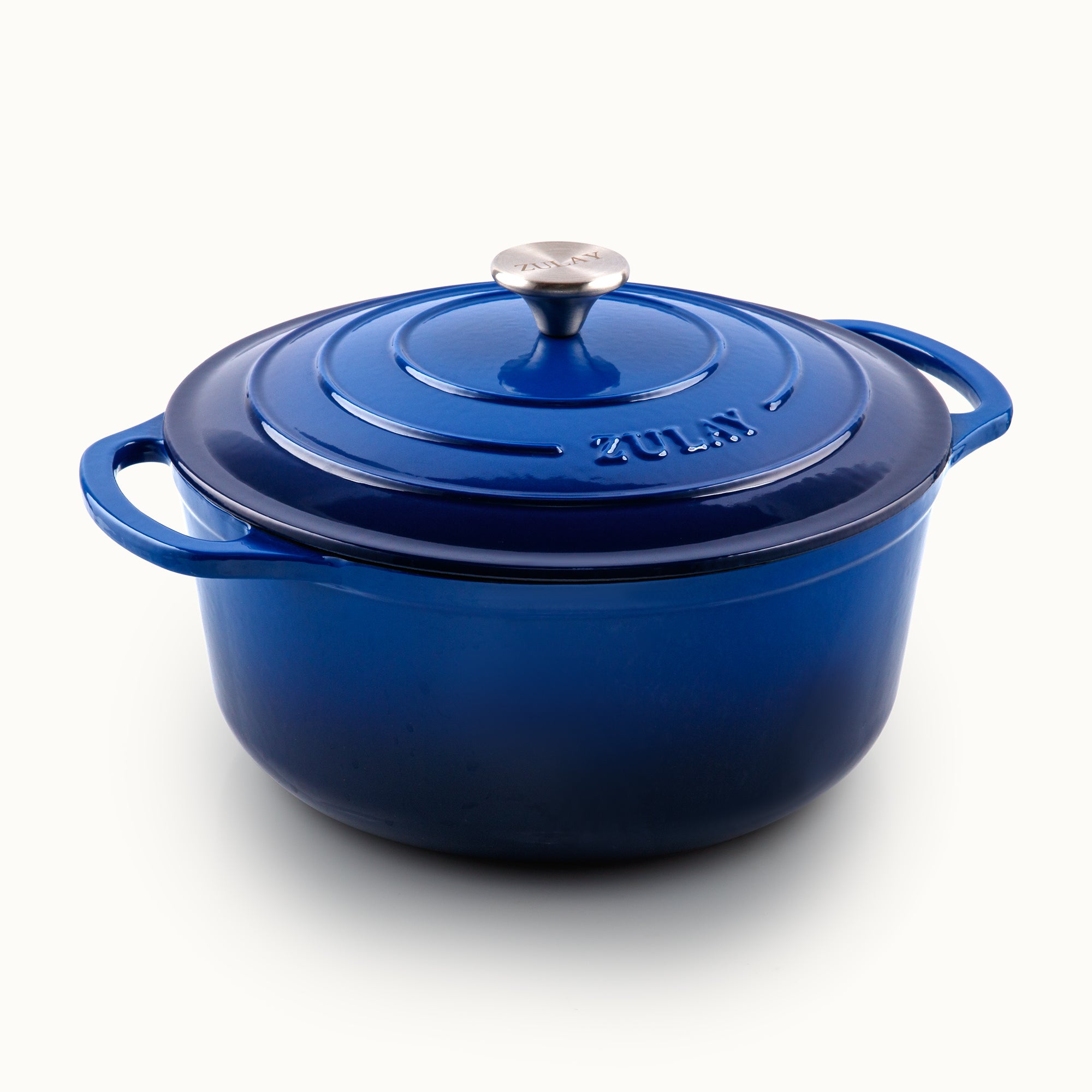 5, 6.4, 7.7 Quart Cast Iron Dutch Oven - Blue by Zulay Kitchen