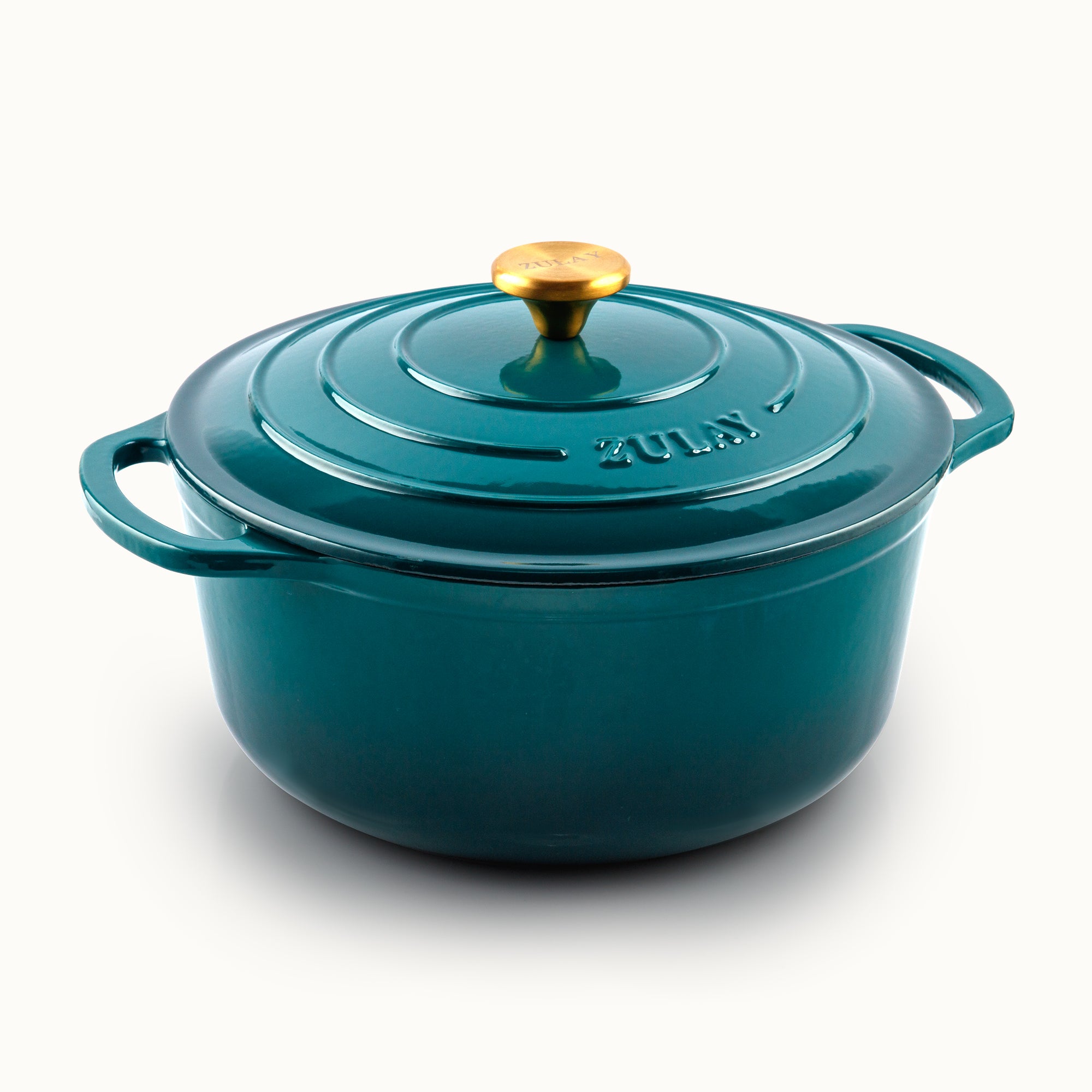 5, 6.4, 7.7 Quart Cast Iron Dutch Oven - Emerald by Zulay Kitchen