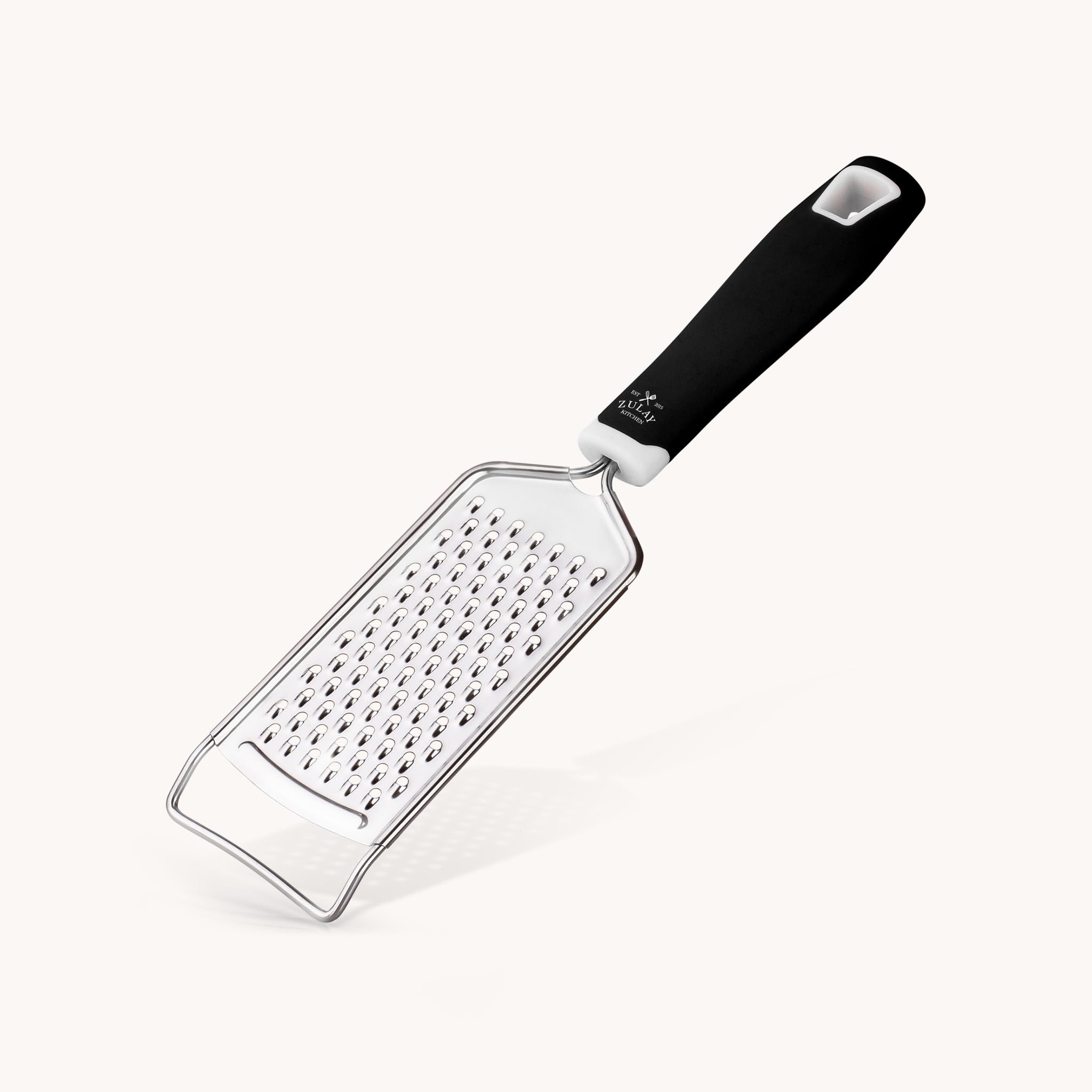 Stainless Steel Flat Cheese Grater- 2 Pack Black by Zulay Kitchen