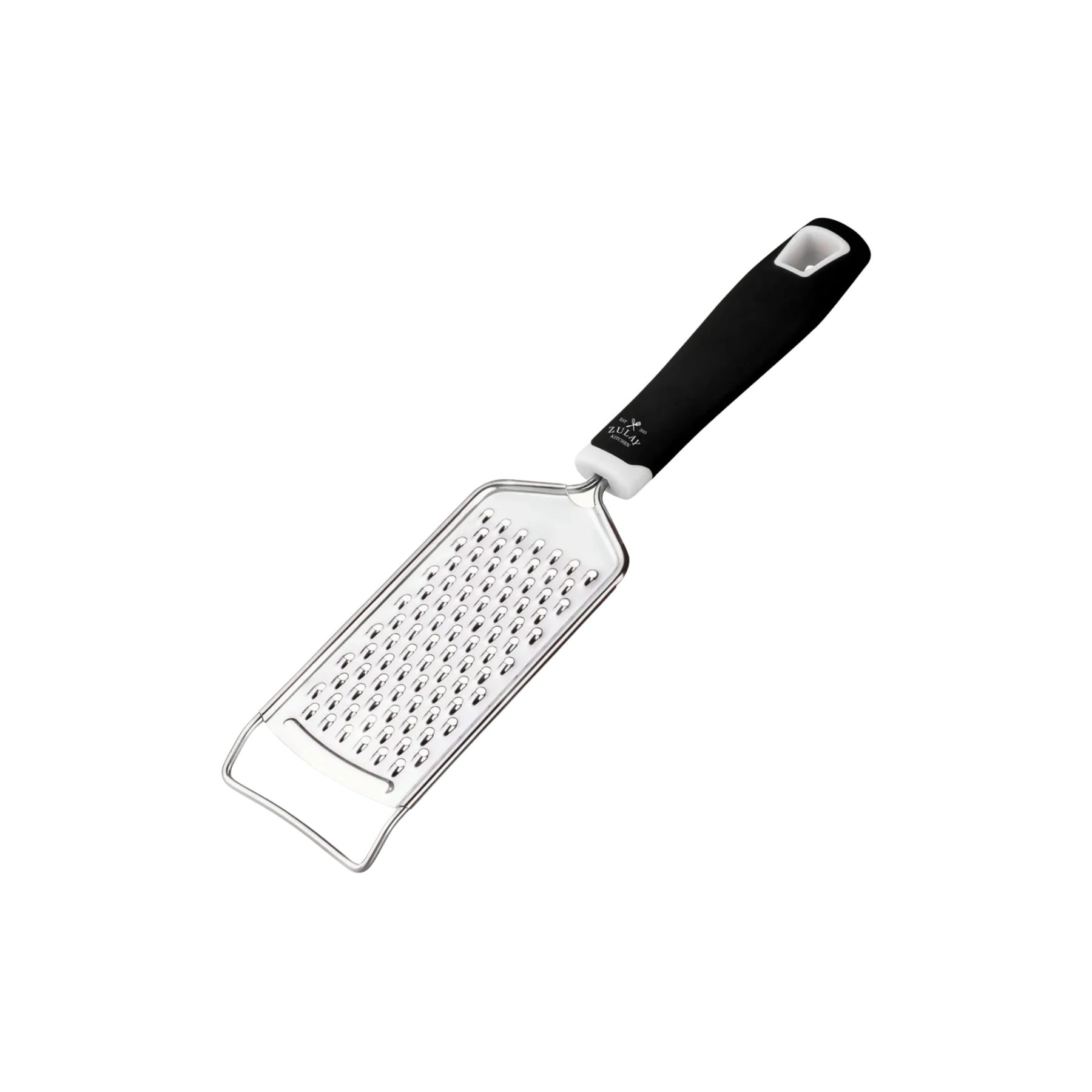 Stainless Steel Flat Cheese Grater-Black by Zulay Kitchen