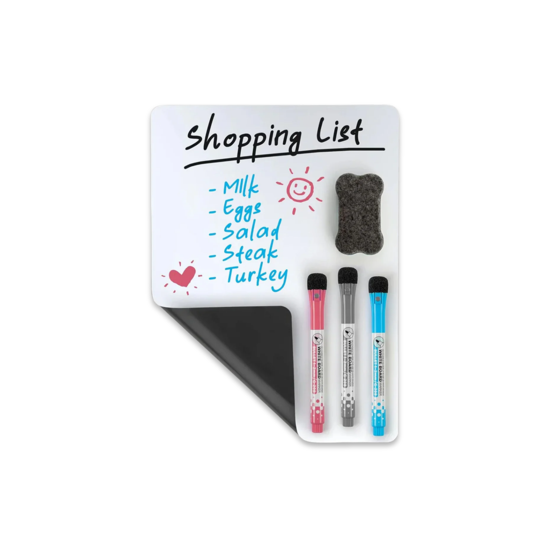 Zulay Kitchen 12x8" Magnetic Whiteboard for Fridge