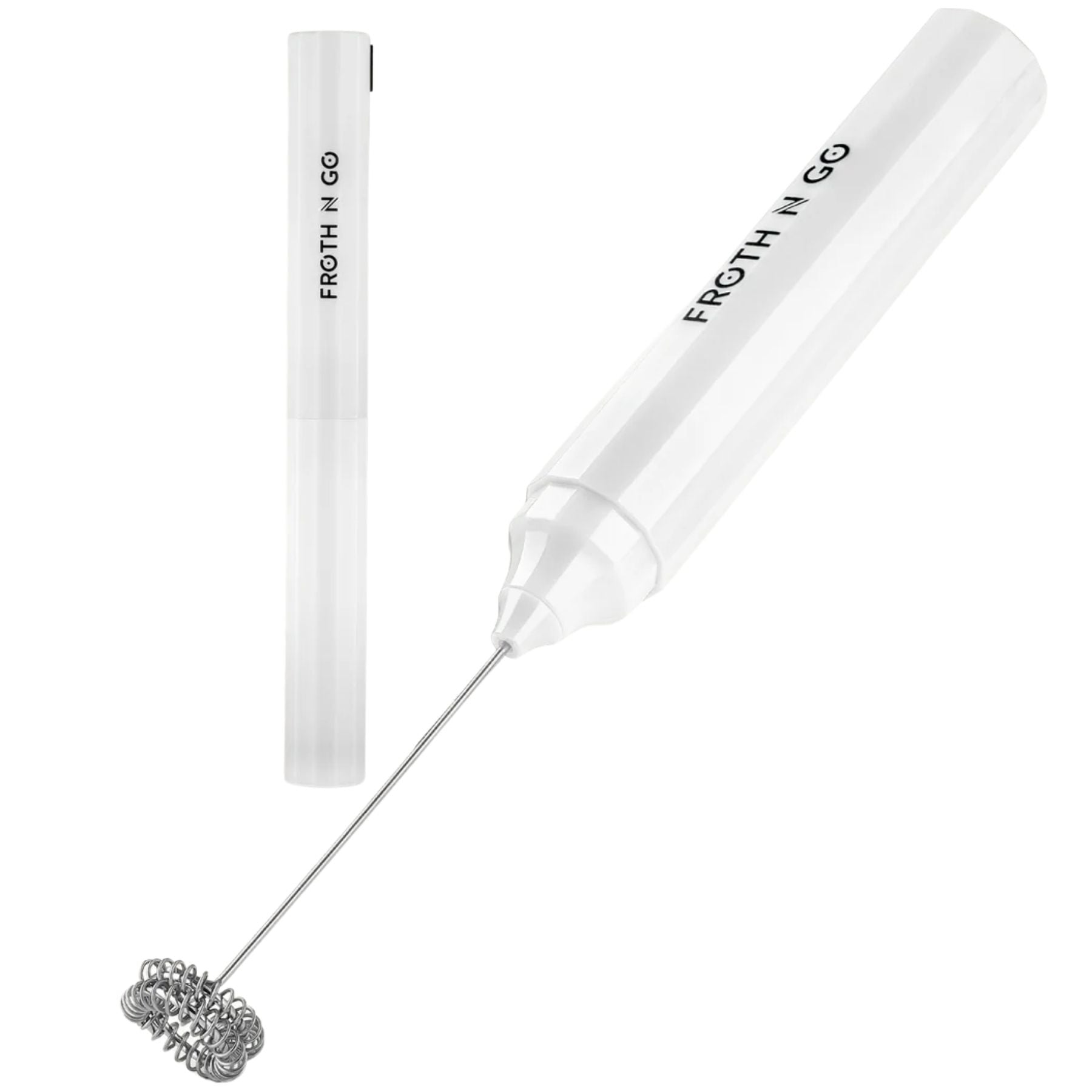 Froth N Go Rechargeable Milk Frother with Case - White by Zulay Kitchen