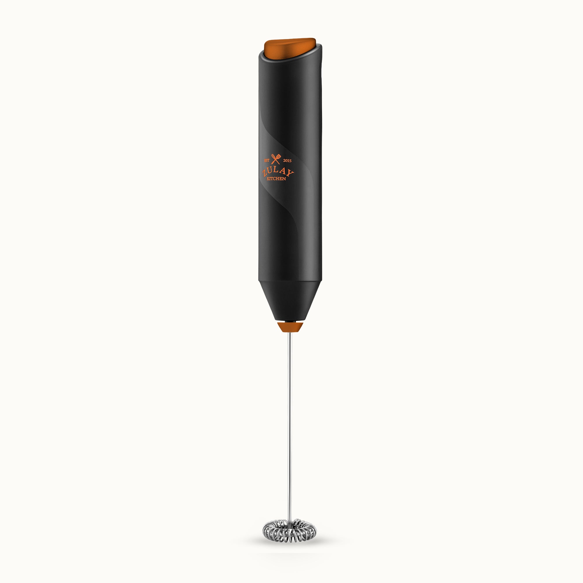 FrothMate Milk Frother Without Stand - Black and Copper by Zulay Kitchen