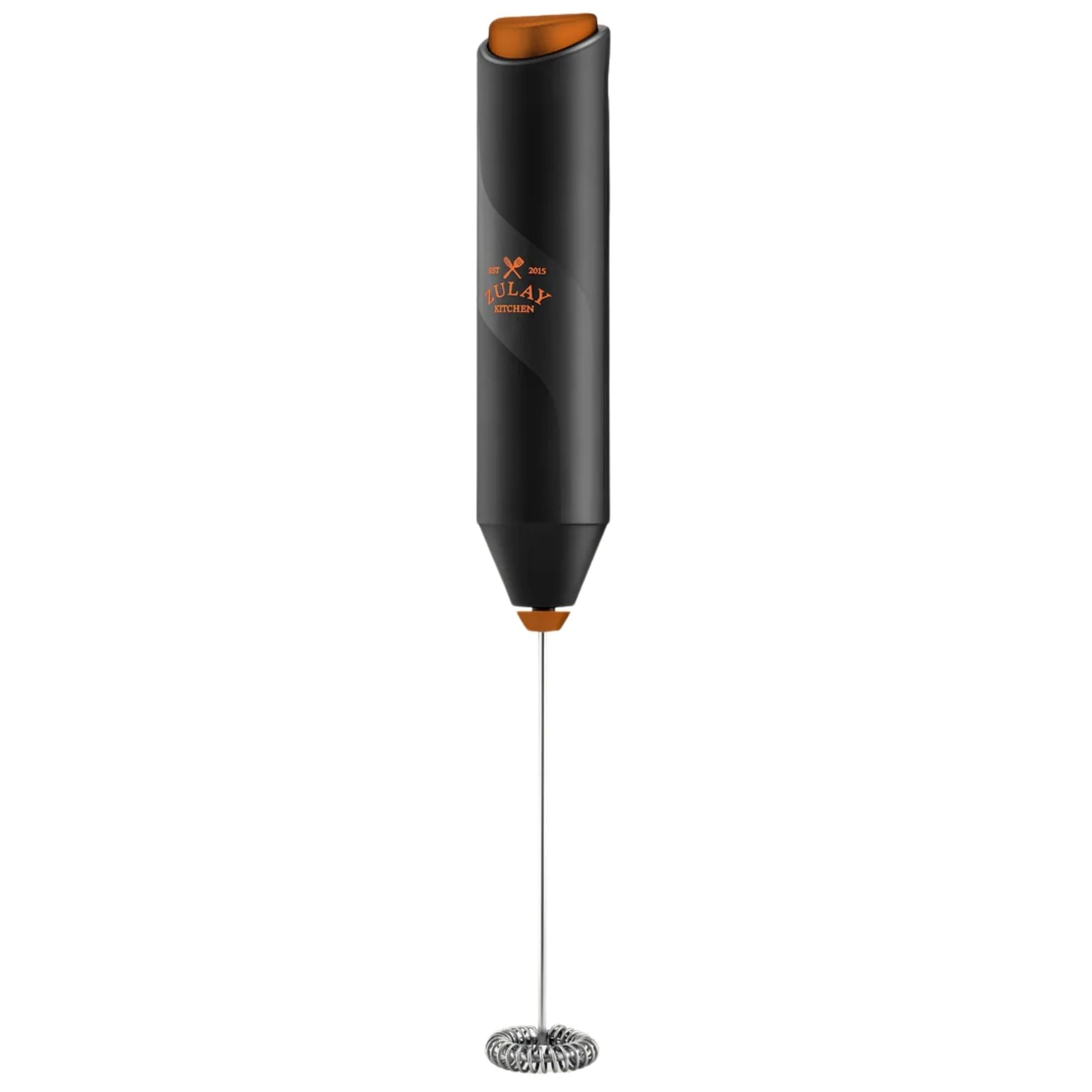 FrothMate Milk Frother Without Stand - Black and Copper by Zulay Kitchen
