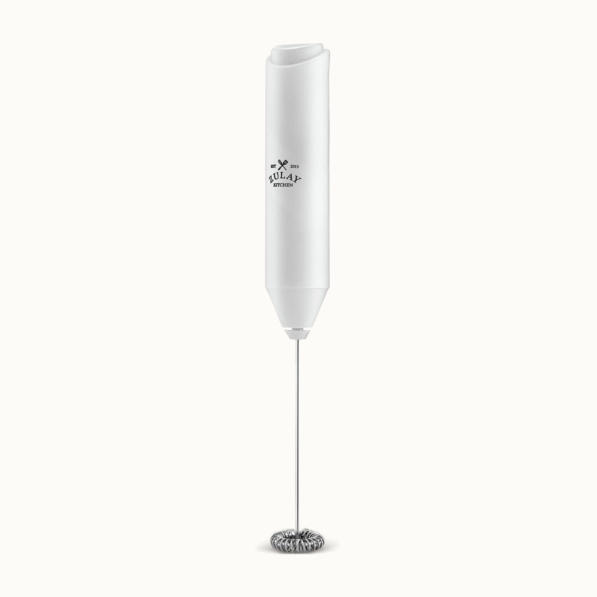 FrothMate Milk Frother Without Stand-White by Zulay Kitchen