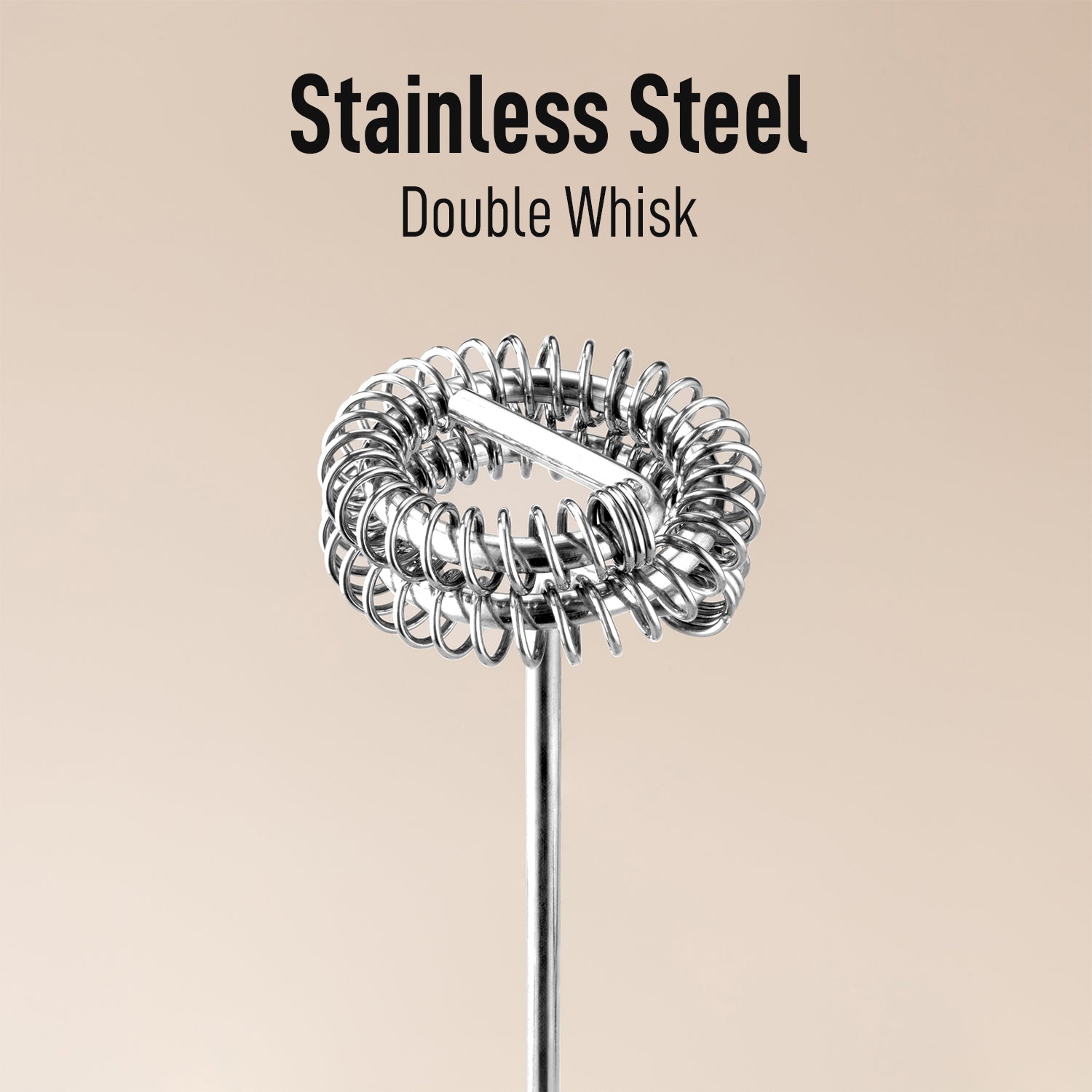 Rechrageable milk frother whisk (stainless steel) by Zulay Kitchen