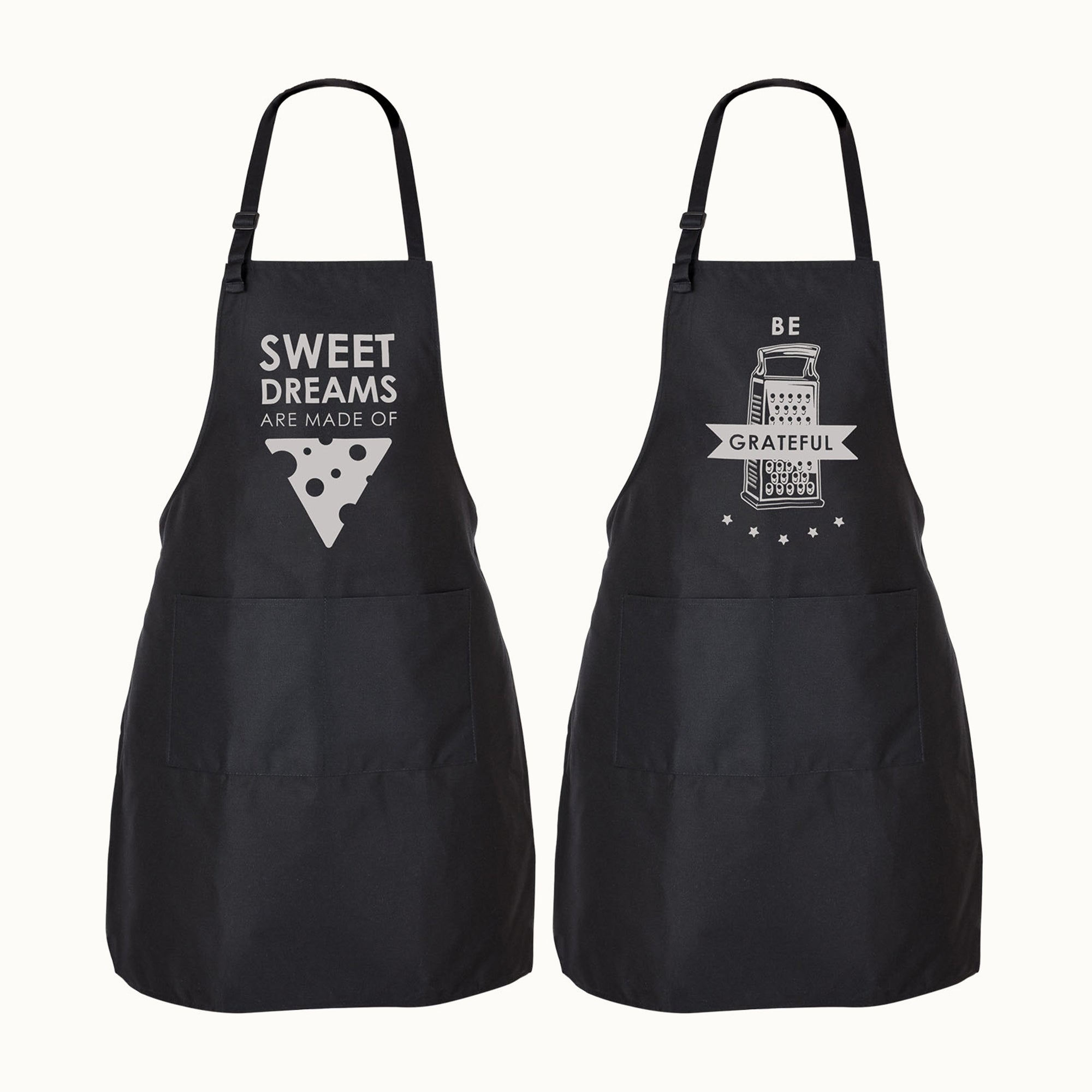 Funny Aprons for Men, Women & Couples-Sweet Dreams Are Made Of Cheese by Zulay Kitchen