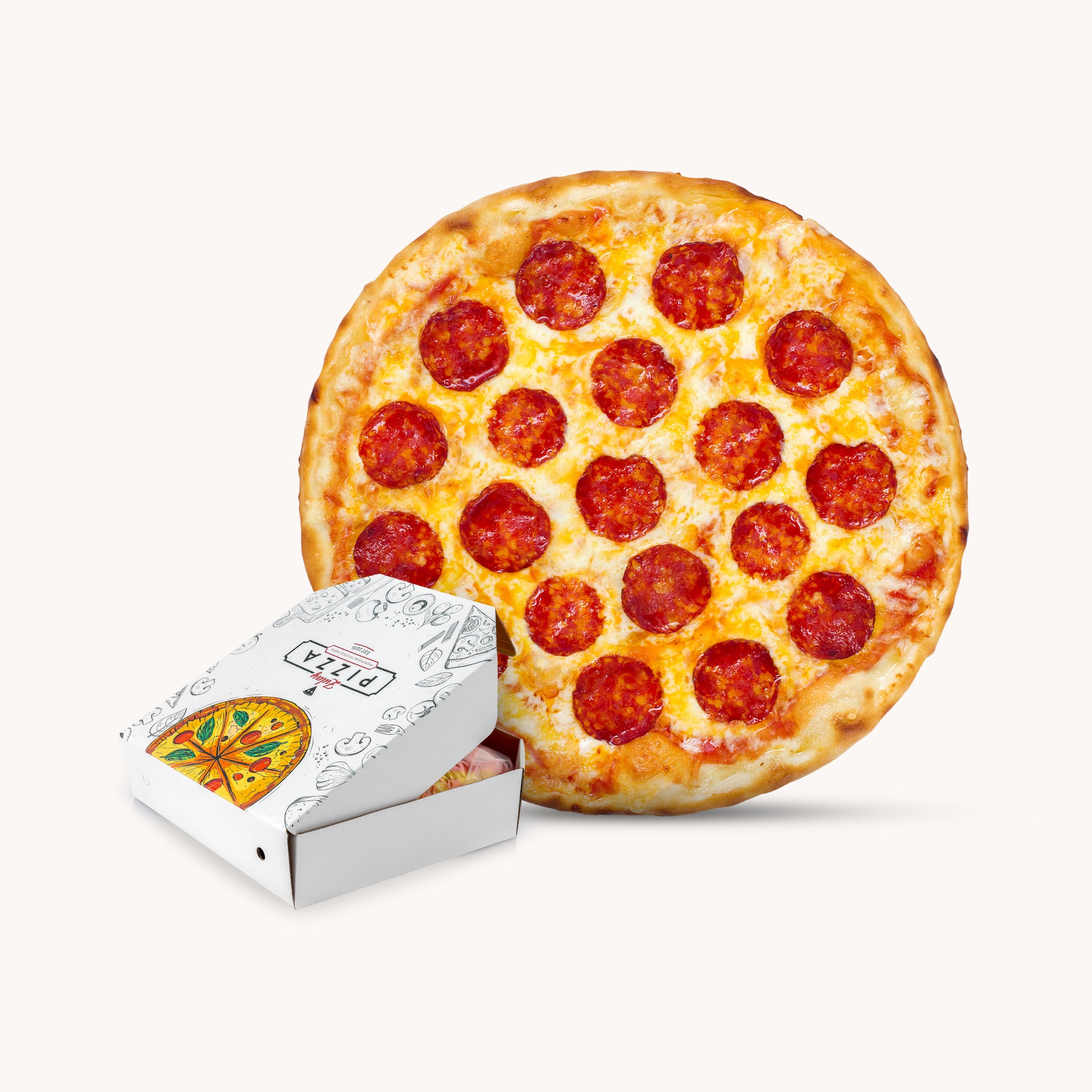 60 inches -Pepperoni Pizza Gift Box Packaging by Zulay Kitchen