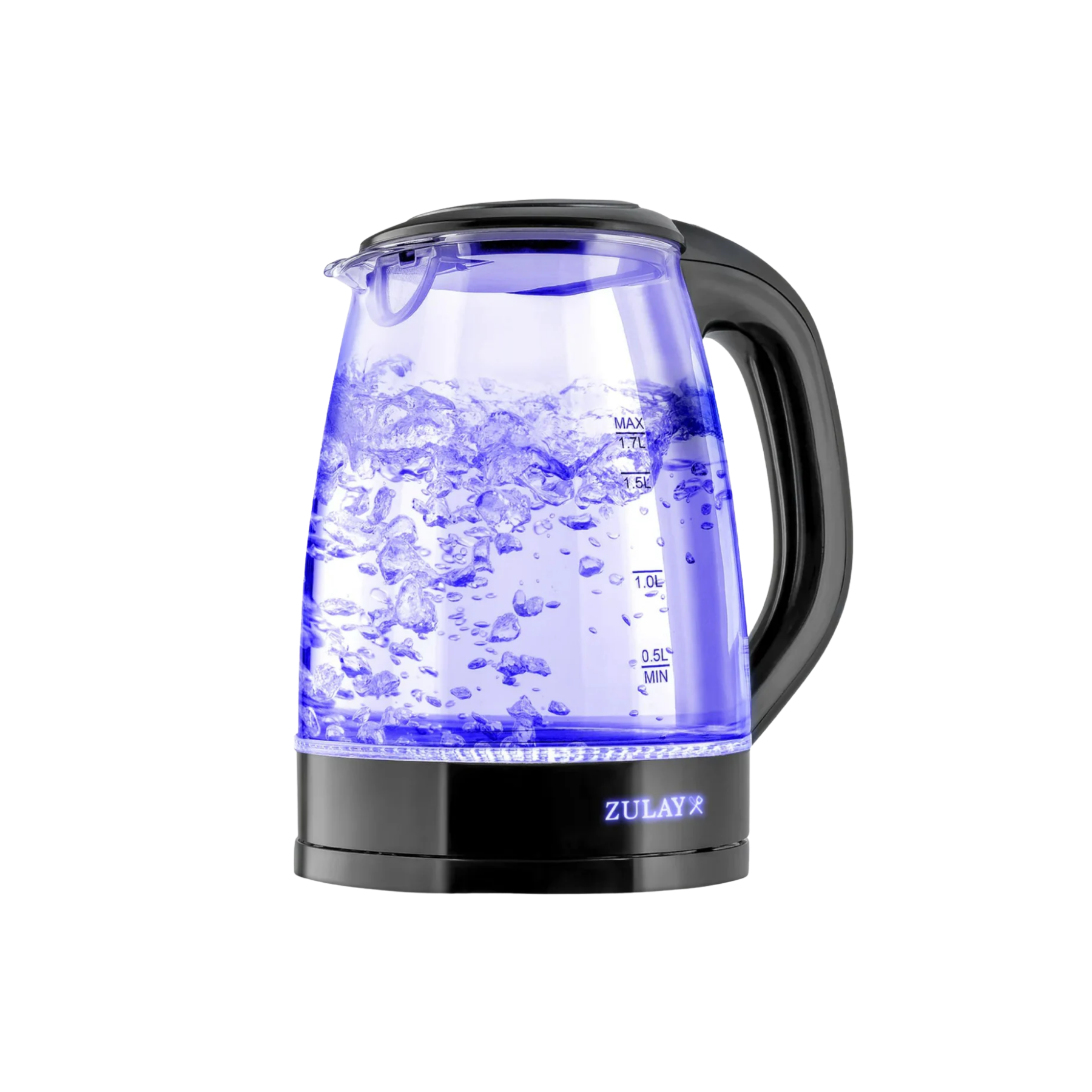 Zulay Kitchen Glass Electric Kettle - Black