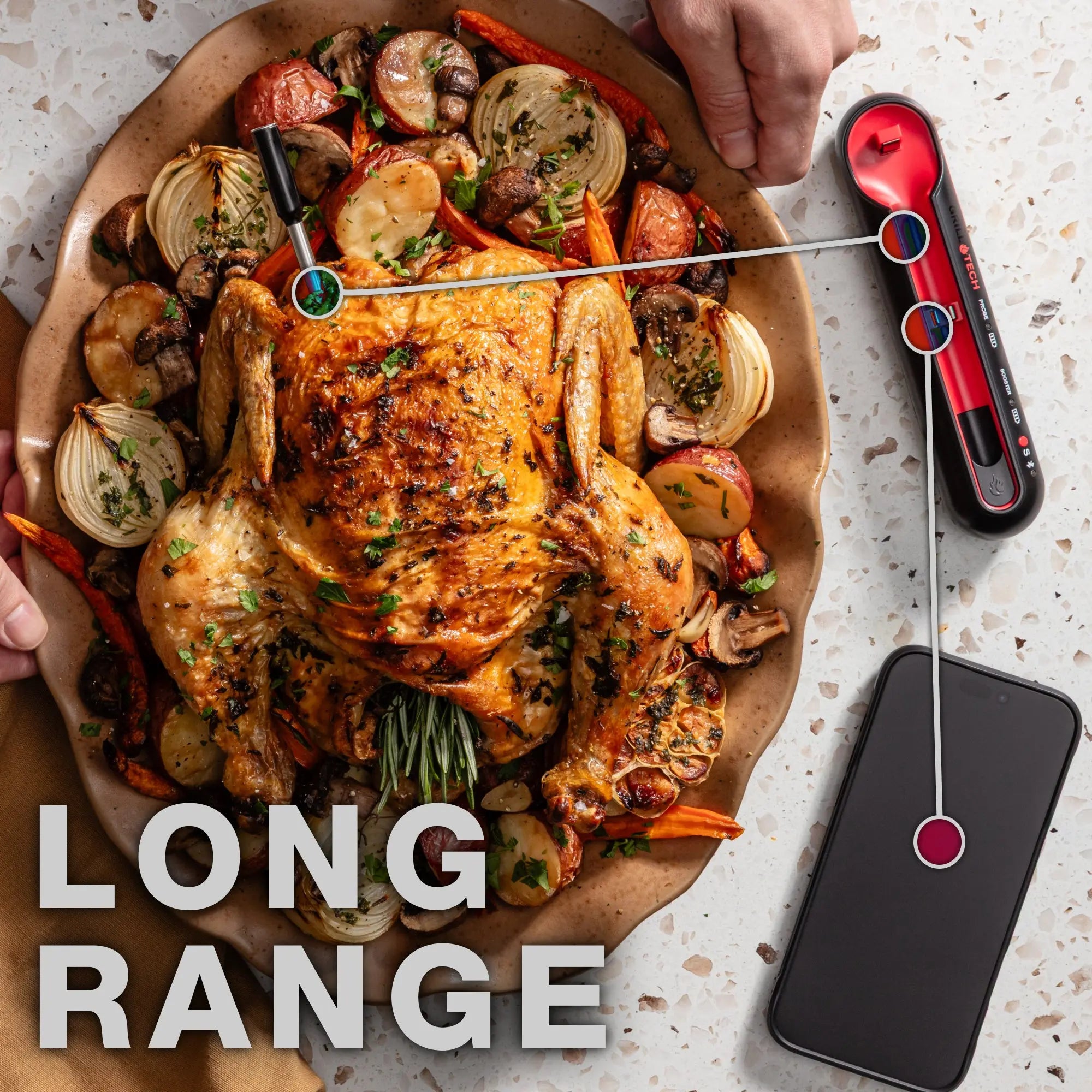 Extended Range Cooking Thermometer