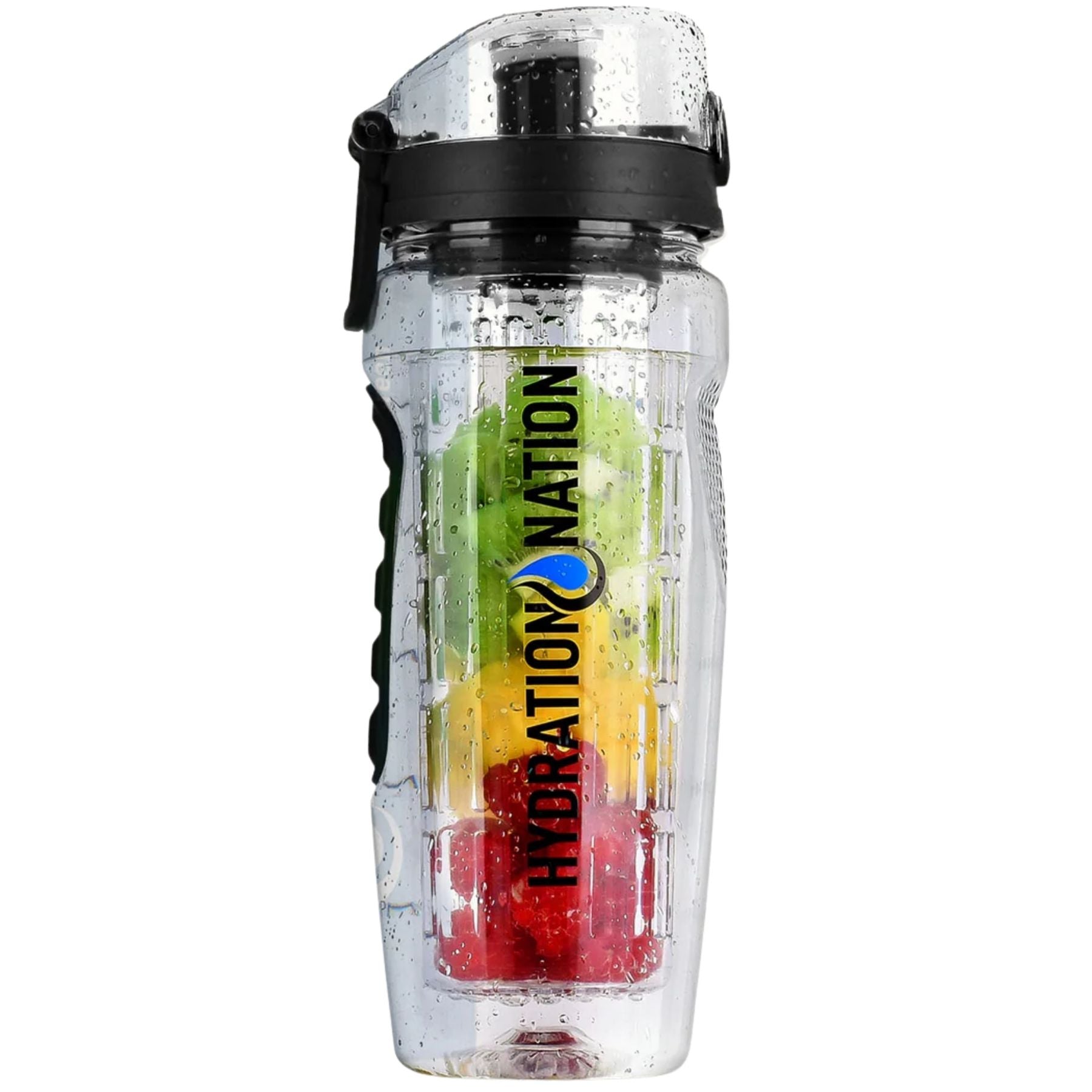 Portable Water Bottle with Fruit Infuser - Black by Zulay Kitchen