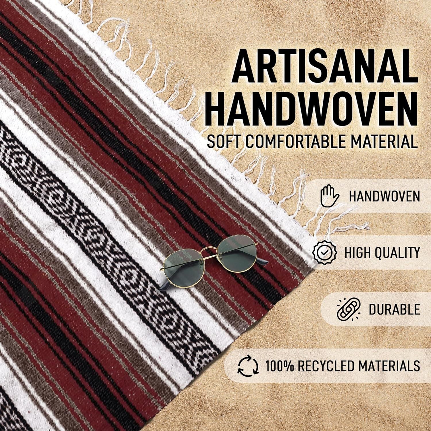 Artisanal Handwoven Mexican Blanket by Zulay Kitchen