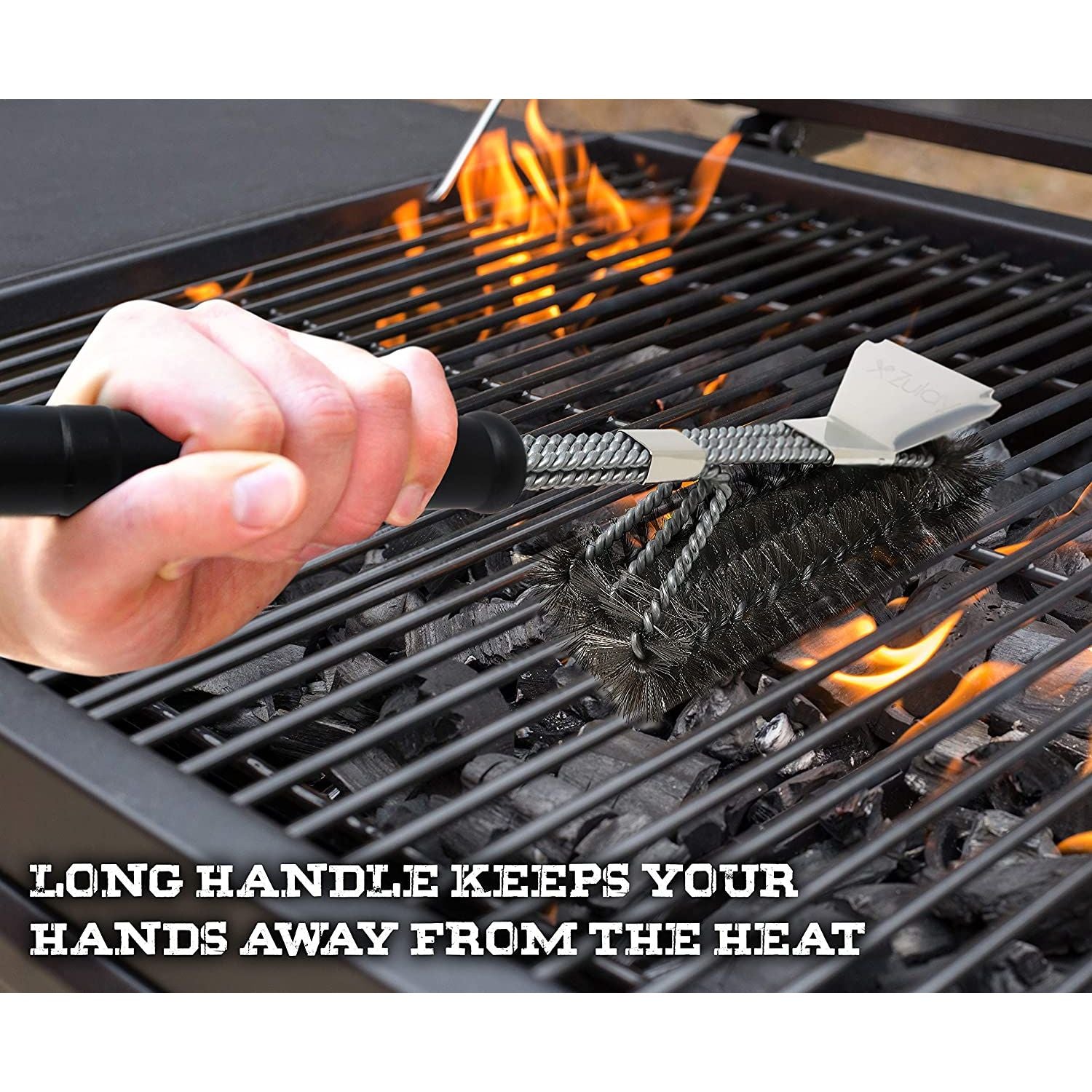 Grill Brush with Long Handle by Zulay Kitchen