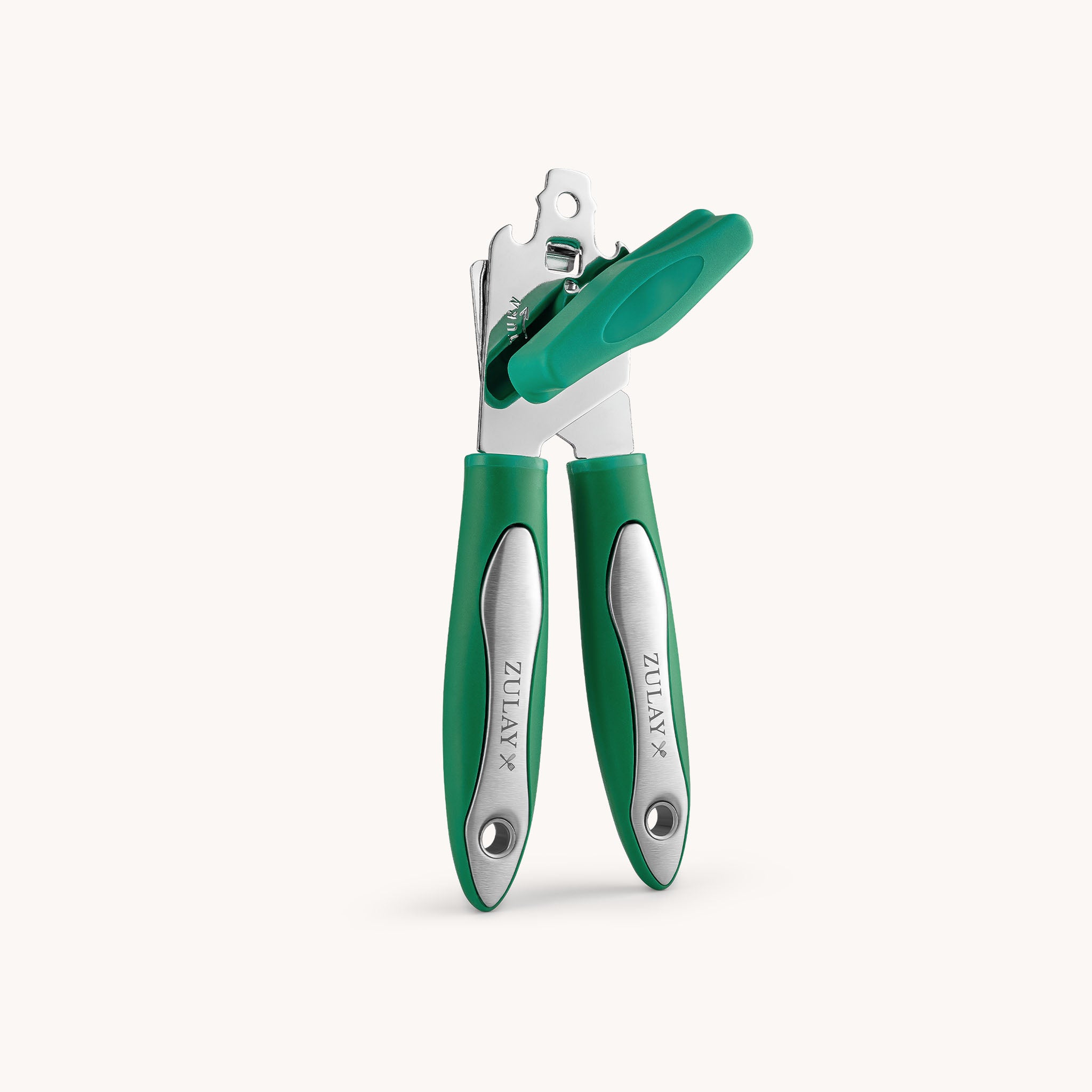 Heavy Duty Can Opener - Wide Grip - Dark Green by Zulay Kitchen