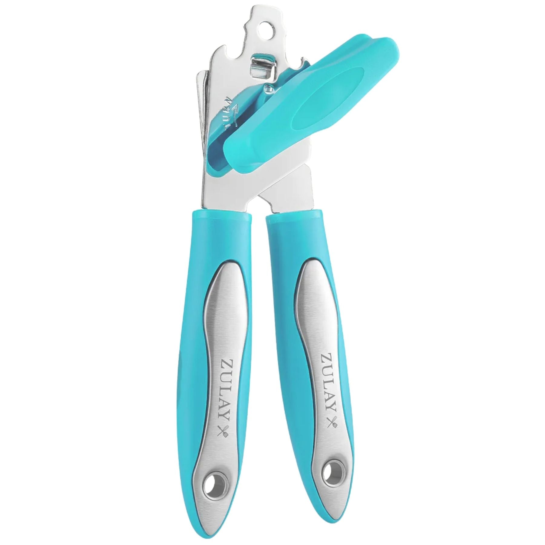 Heavy Duty Can Opener - Wide Grip- Light Blue by Zulay Kitchen
