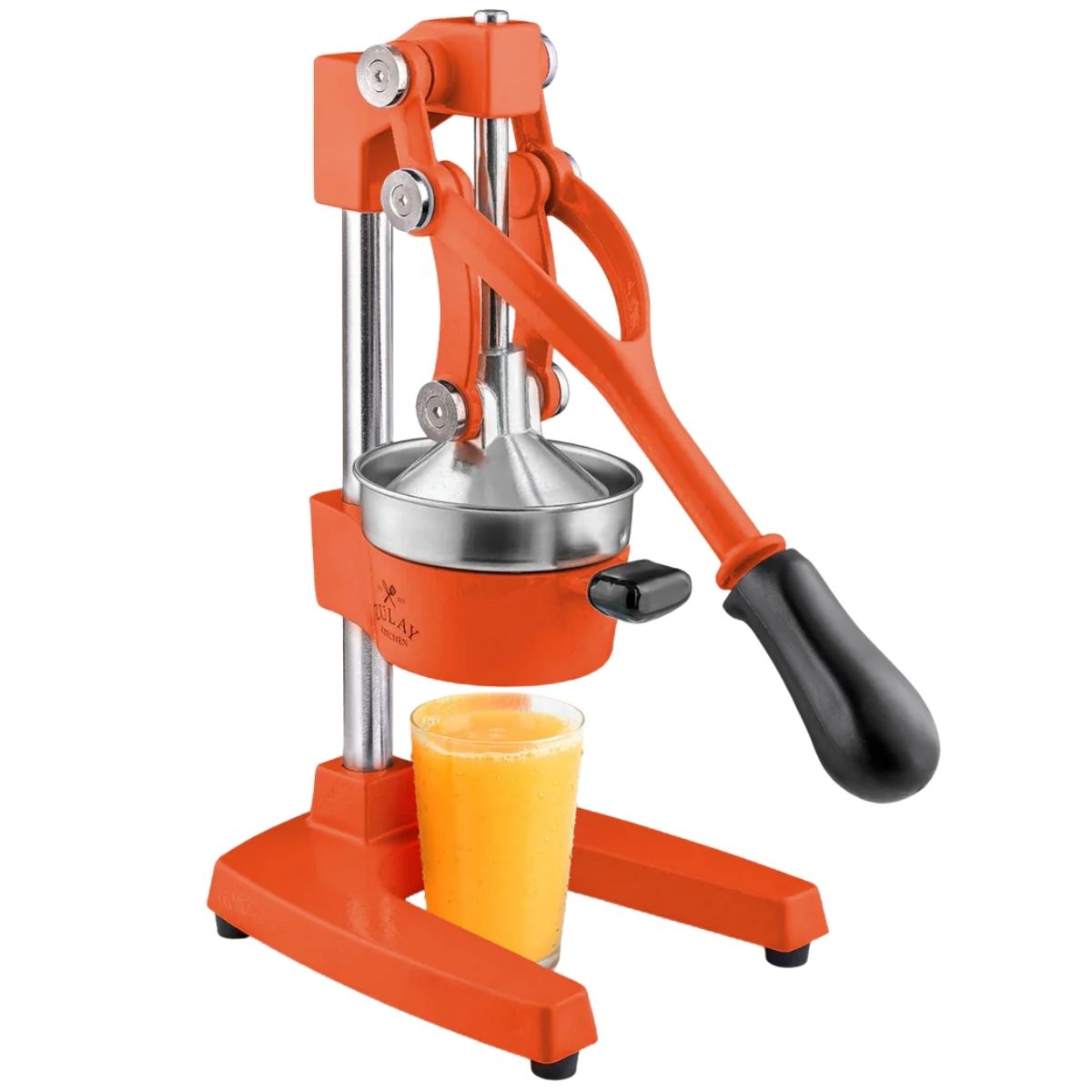 Cast Iron Juicer - Large Orange by Zulay Kitchen