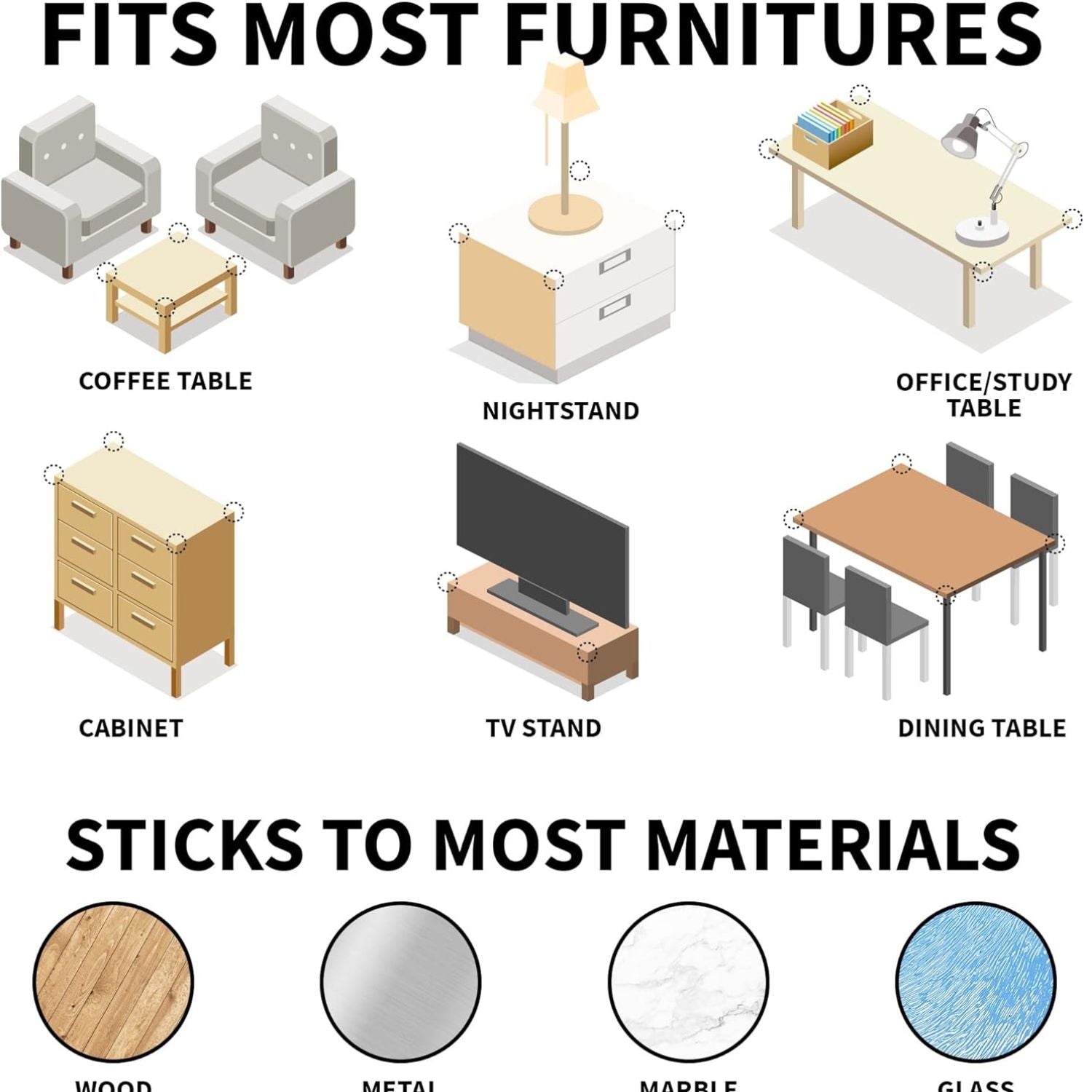 Sticks to Most Materials Corner Protectors by Zulay Kitchen