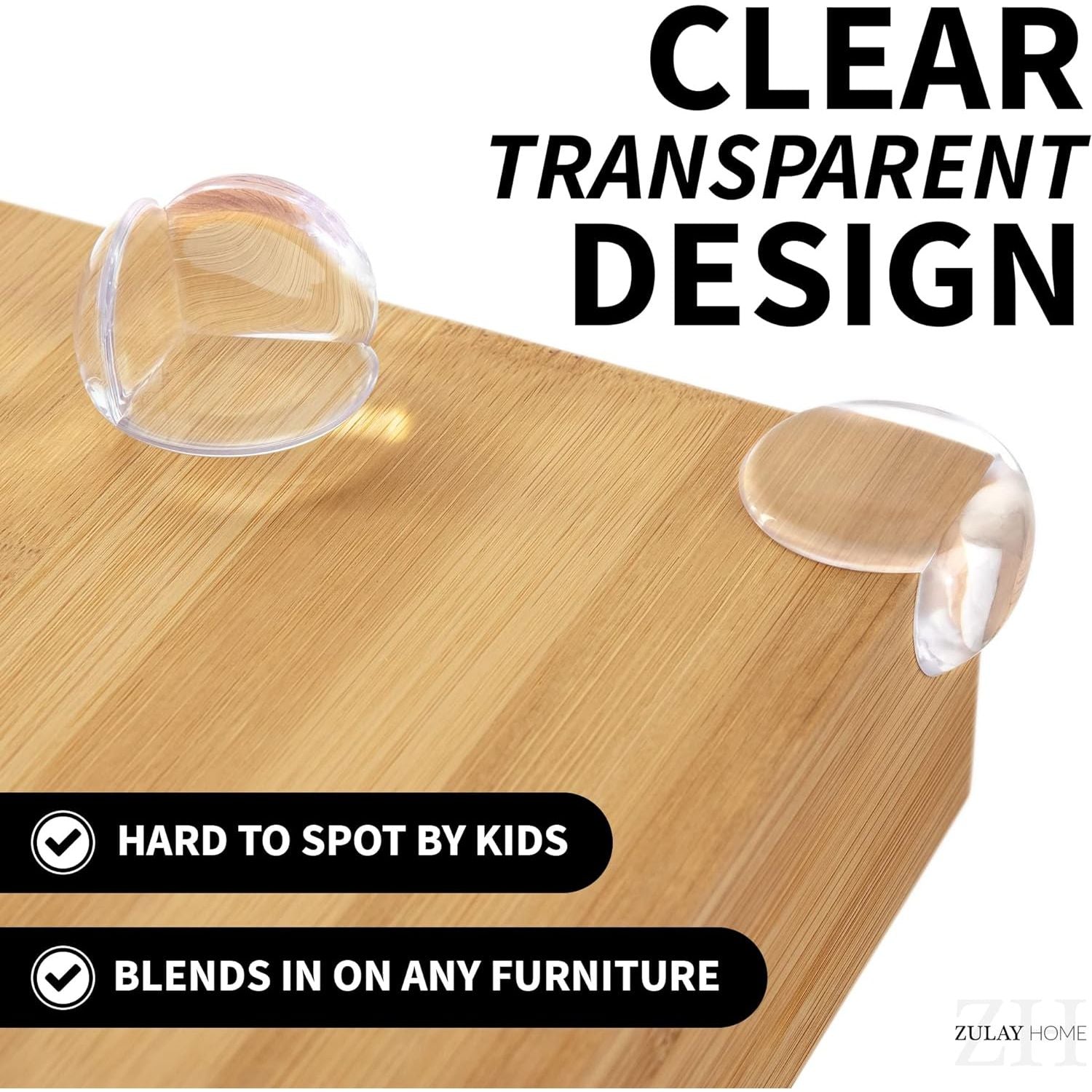 Clear Transparent Design Corner Protectors by Zulay Kitchen