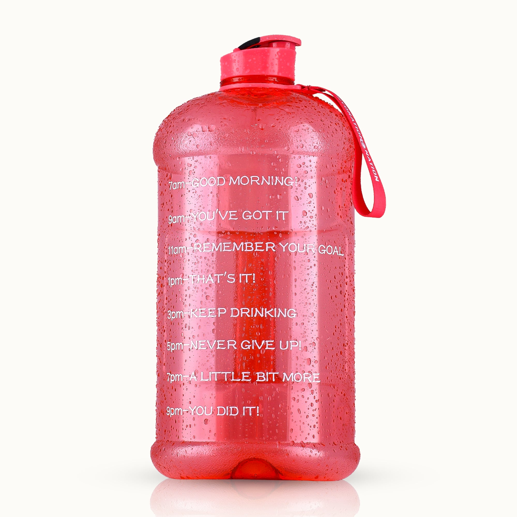 Hydration Nation 1 Gallon Water Bottle - Pink by Zulay Kitchen