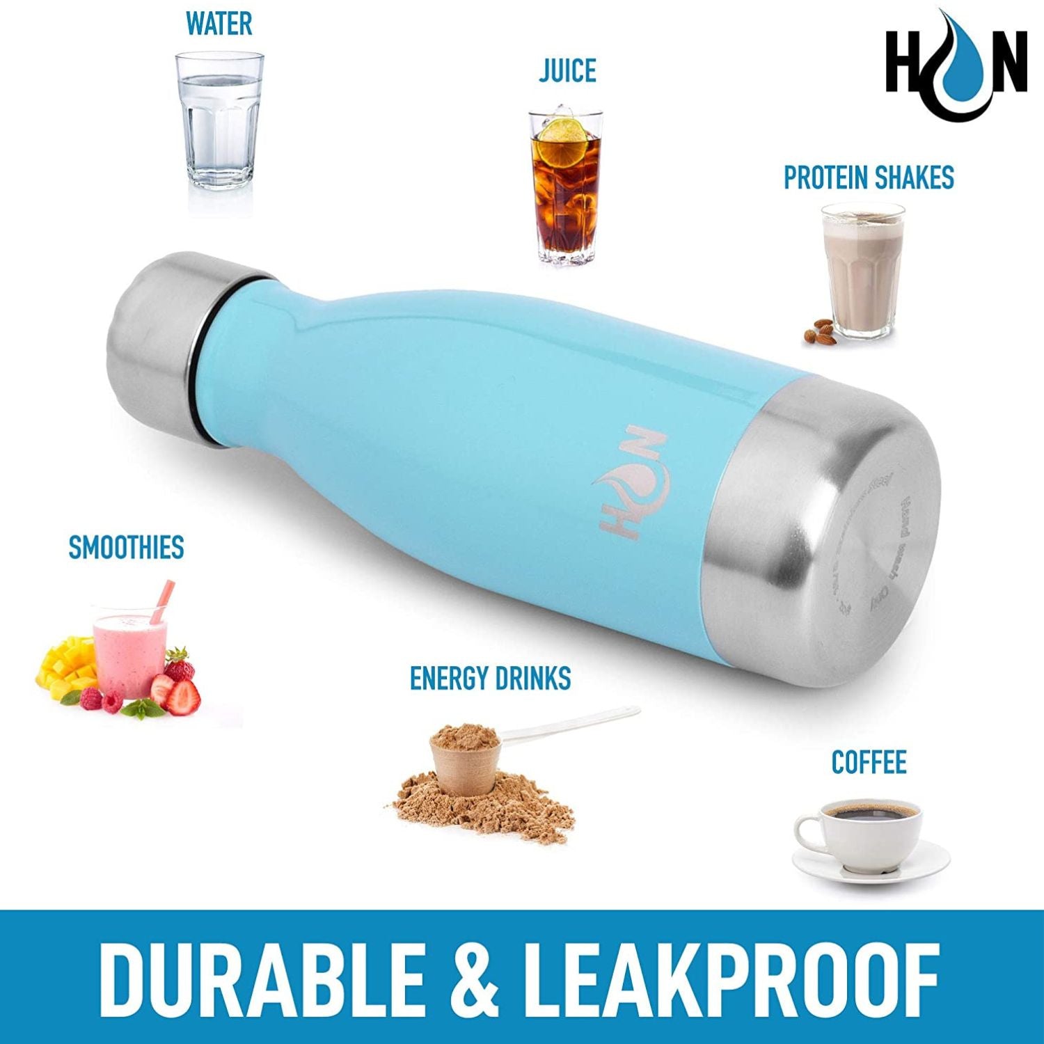 Leakproof Double Wall Insulated Water Bottle