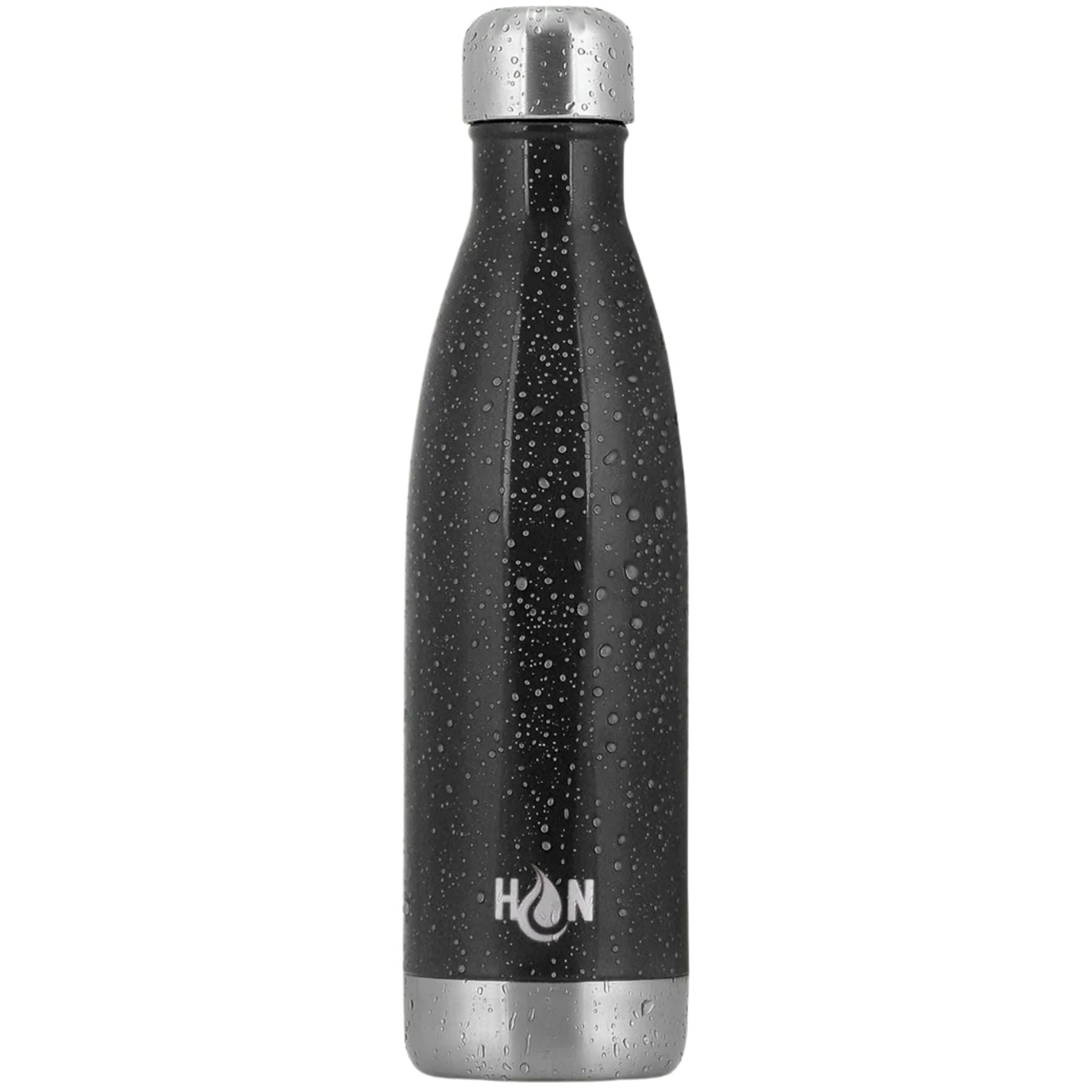 Hydration Nation Double Wall Insulated Water Bottle - Midnight Black 25 oz by Zulay Kitchen