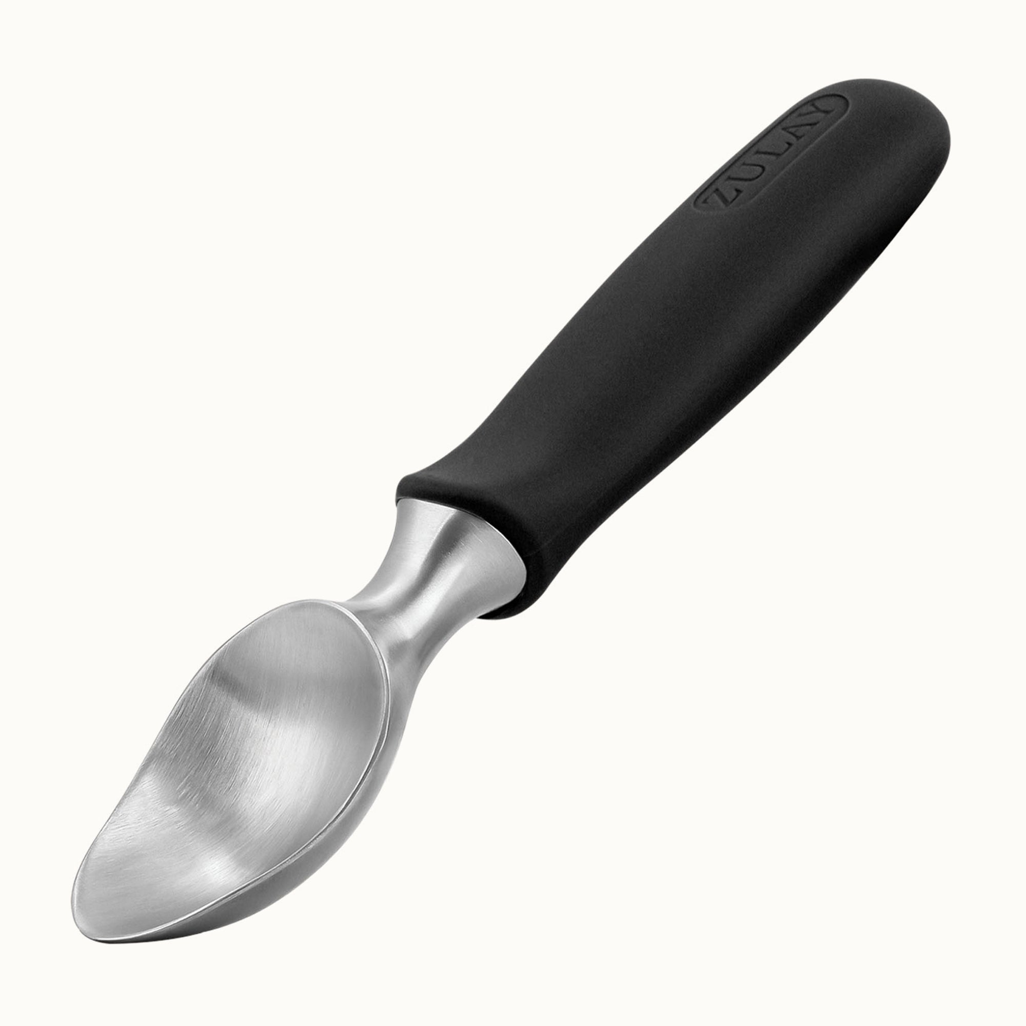 Ice Cream Scoop With Rubber Grip - Black by Zulay Kitchen