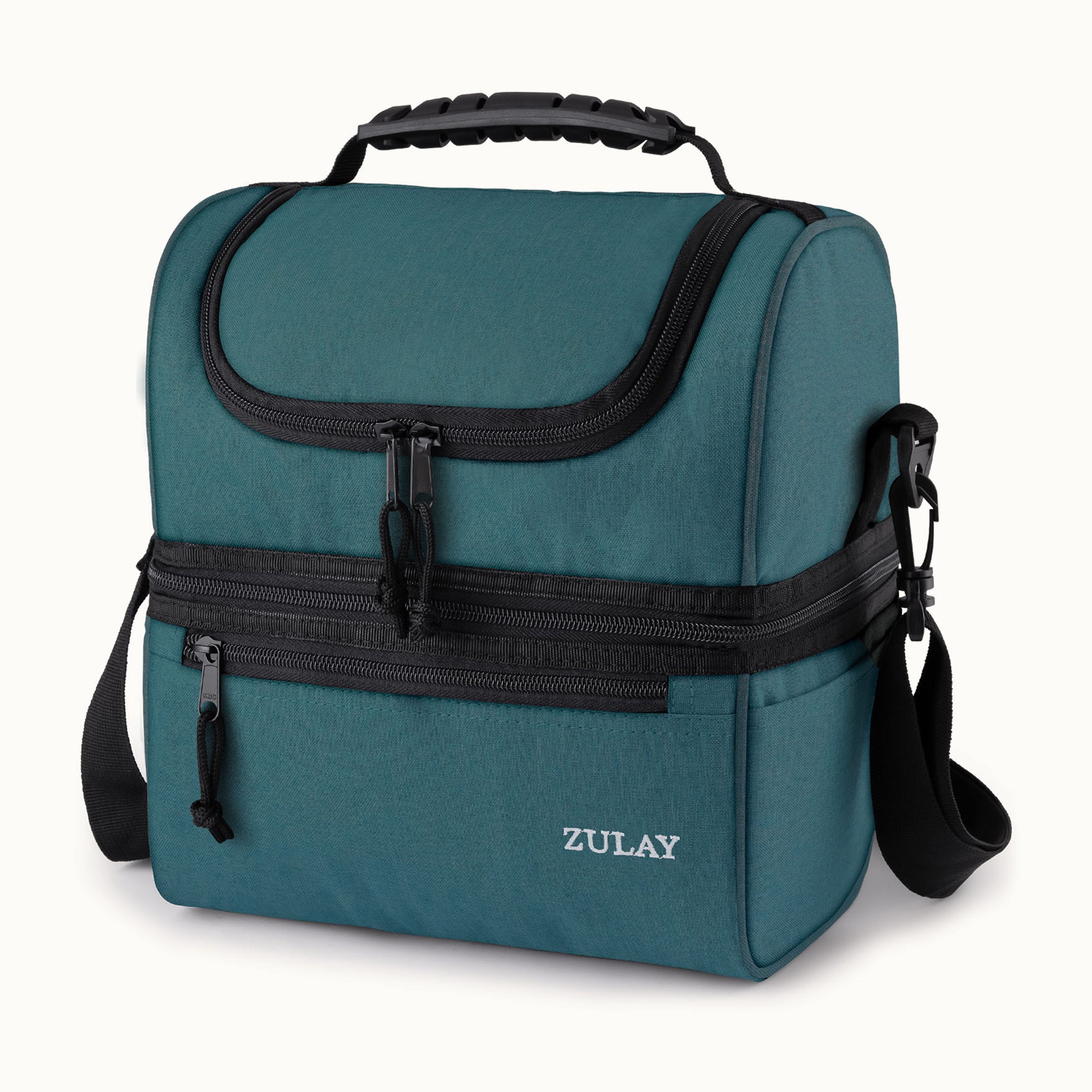 Insulated 2-Compartment Lunch Bag With Strap|Zulay Kitchen