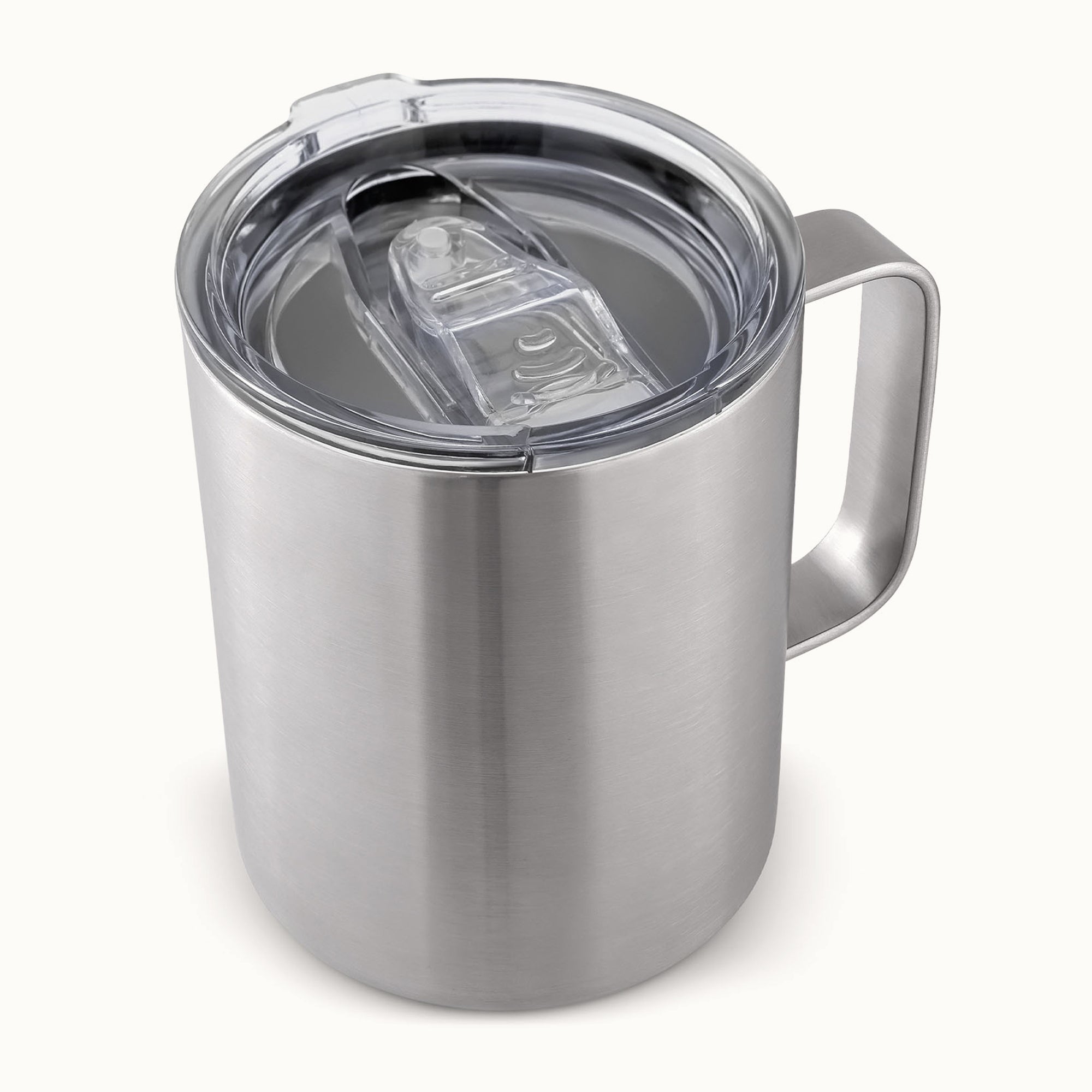 Insulated Coffee Mug with Lid-Silver by Zulay Kitchen