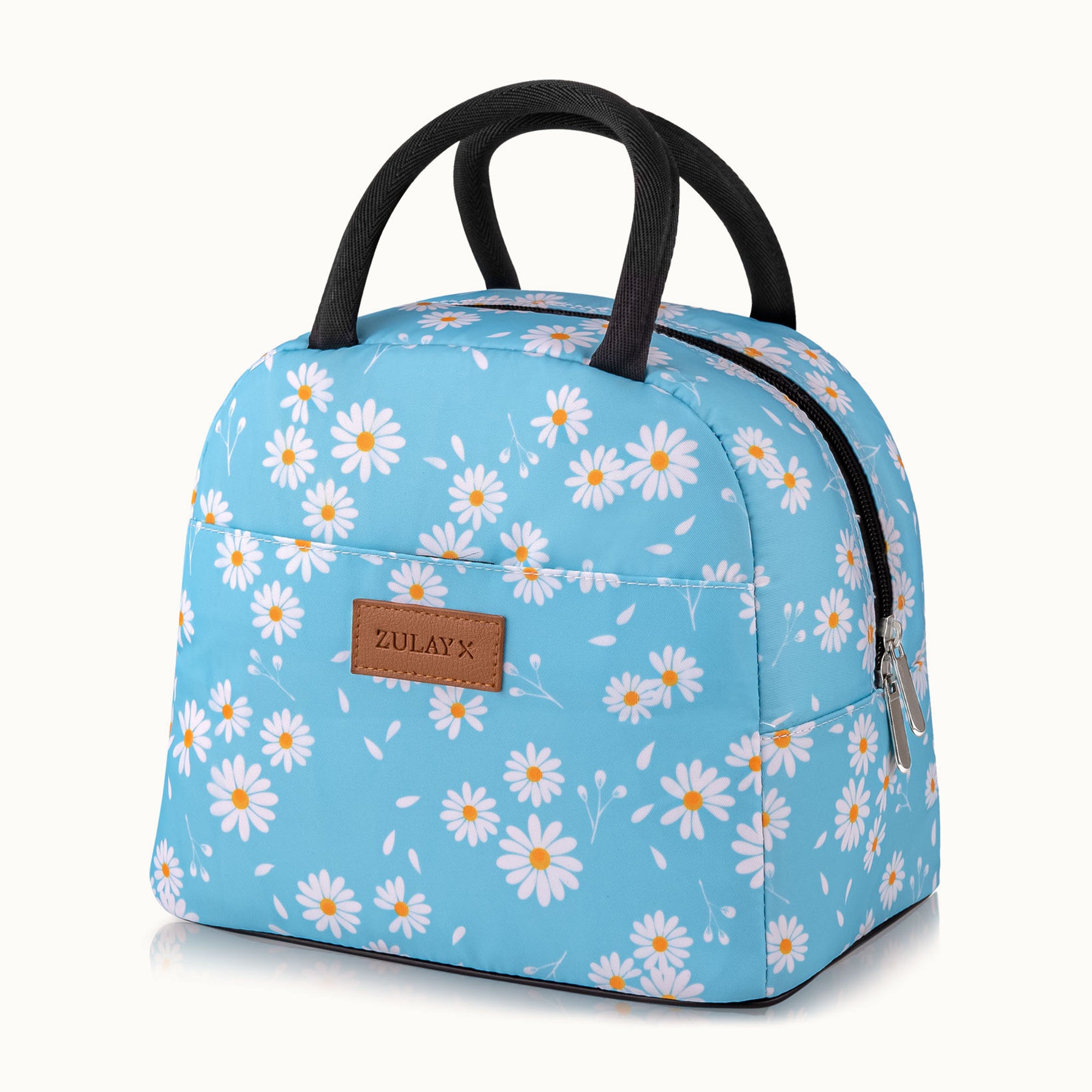 Insulated Lunch Box-Blue with Daisy by Zulay Kitchen