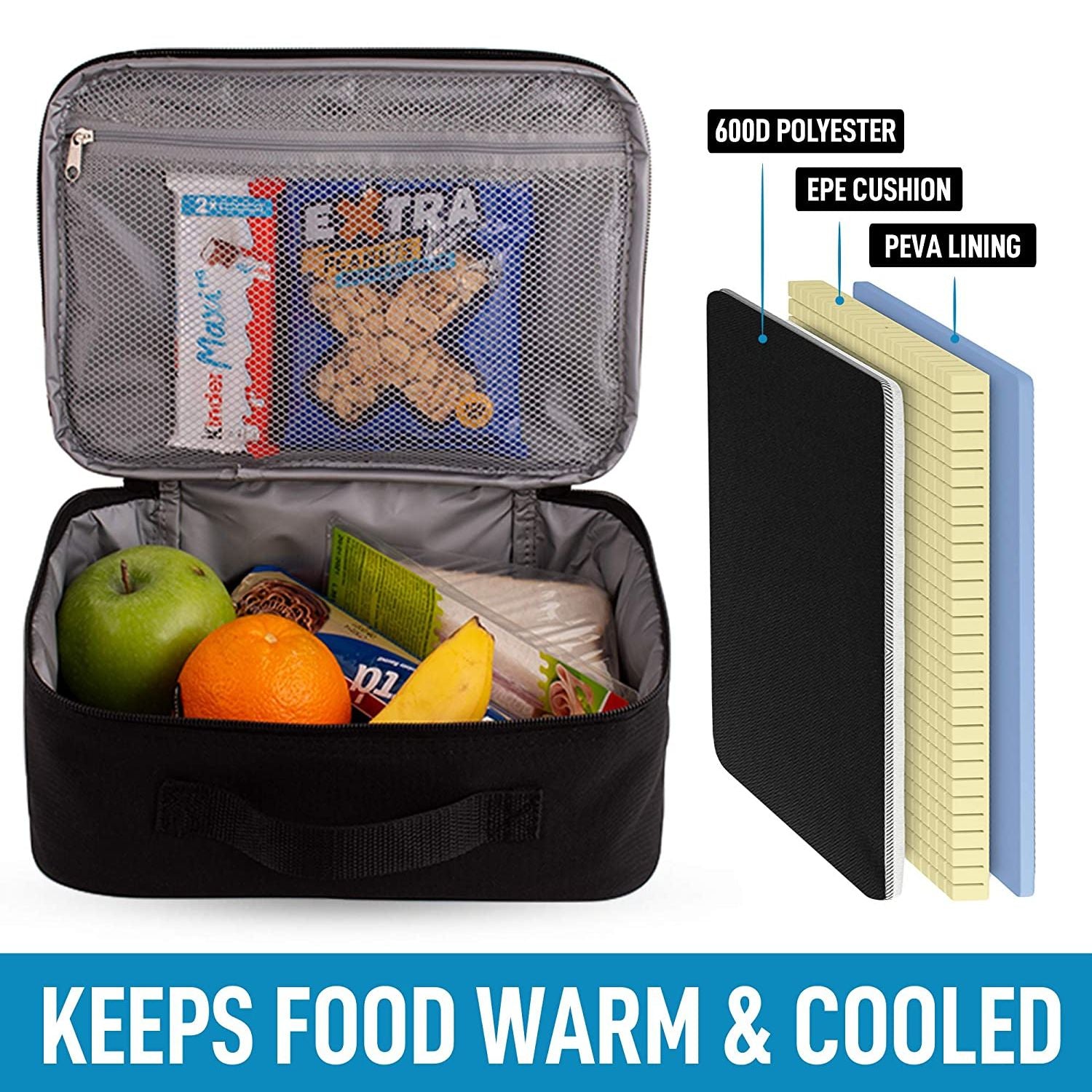 3 Layer Protection Insulated Lunch Bag by Zulay Kitchen