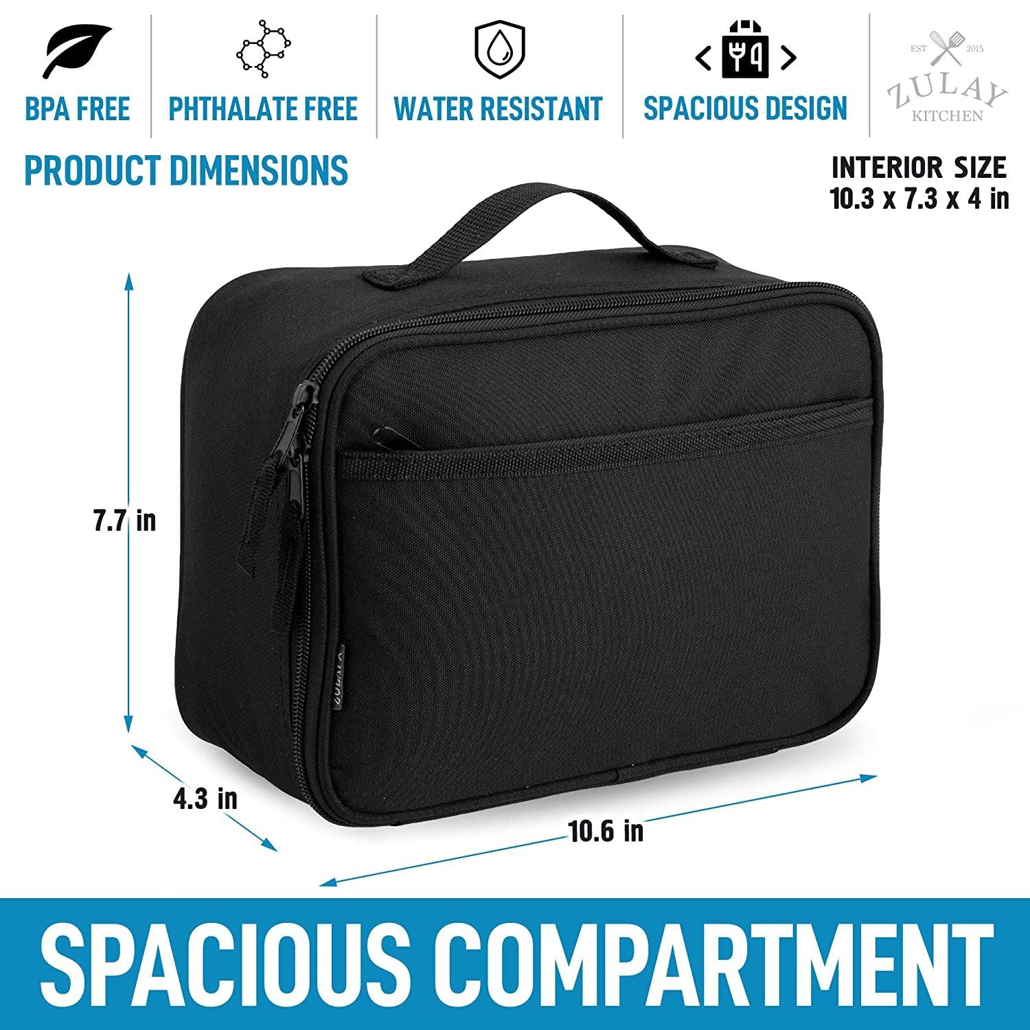 Kids Insulated Lunch Bag with Spacious Compartment by Zulay Kitchen