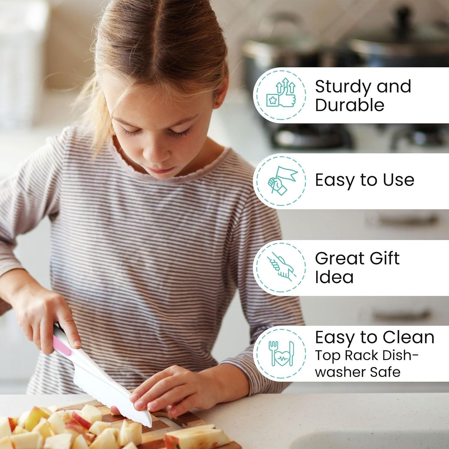 Easy to Use Kids Knife Set by Zulay Kitchen