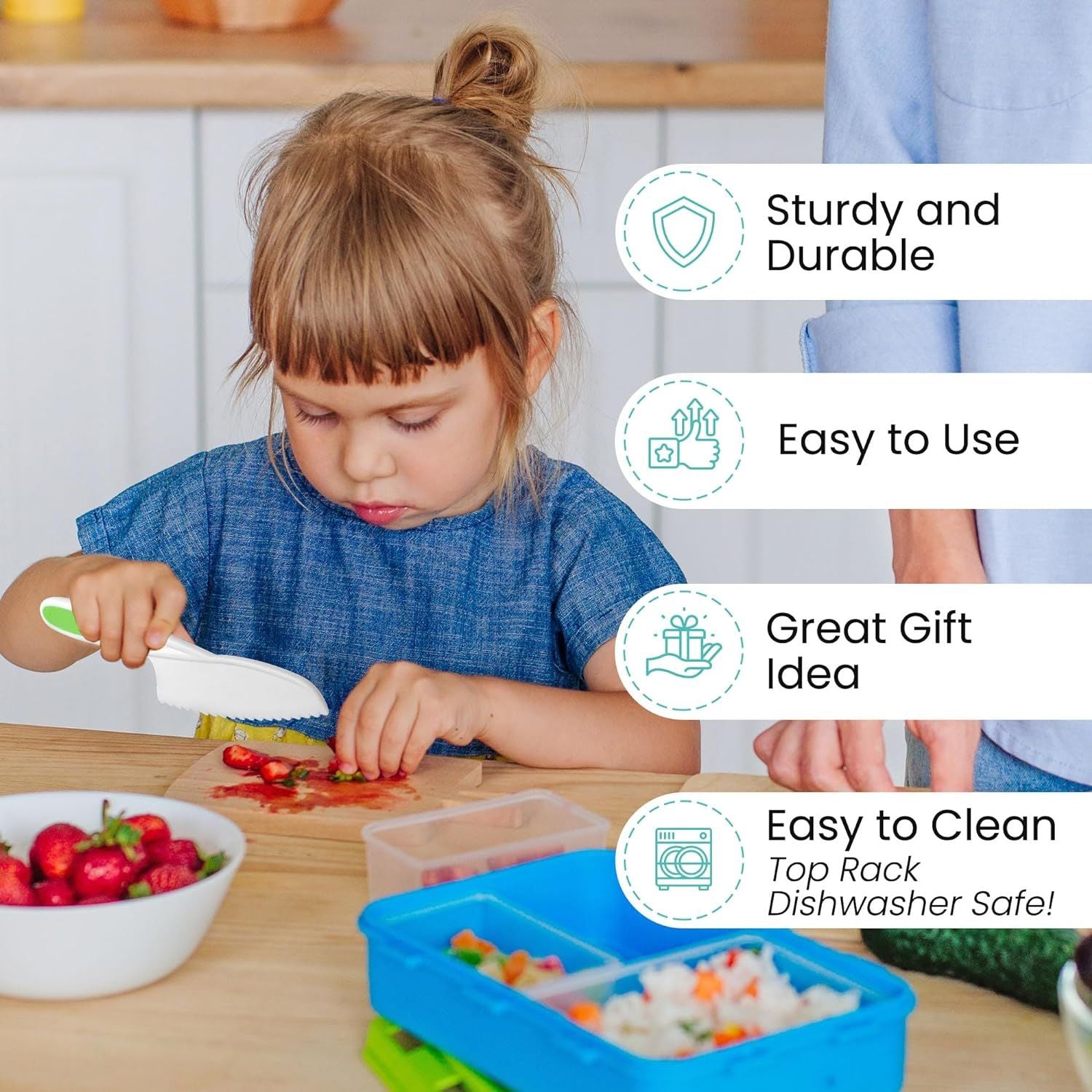 Easy to Clean and Use Kids Knife Set by Zulay Kitchen