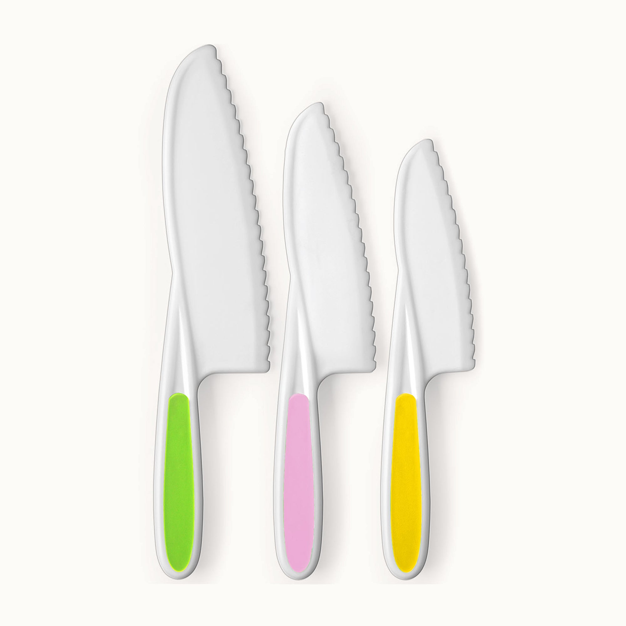 Kids Knife Set-Yellow, Pink, Light Green by Zulay Kitchen