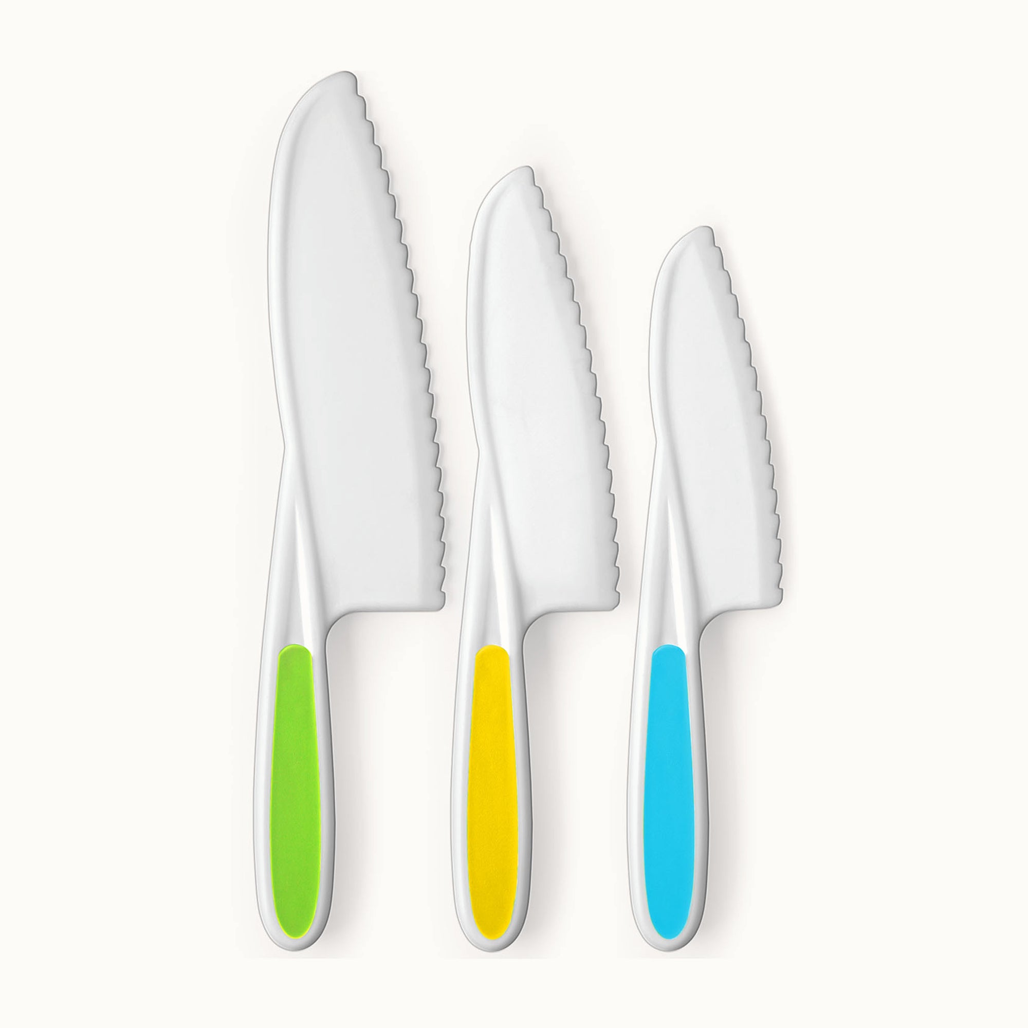 Kids Knife Set-Light Green Light Blue Yellow by Zulay Kitchen