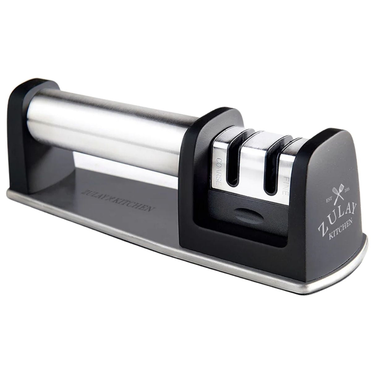 Knife Sharpener (2-Stage) - Black by Zulay Kitchen