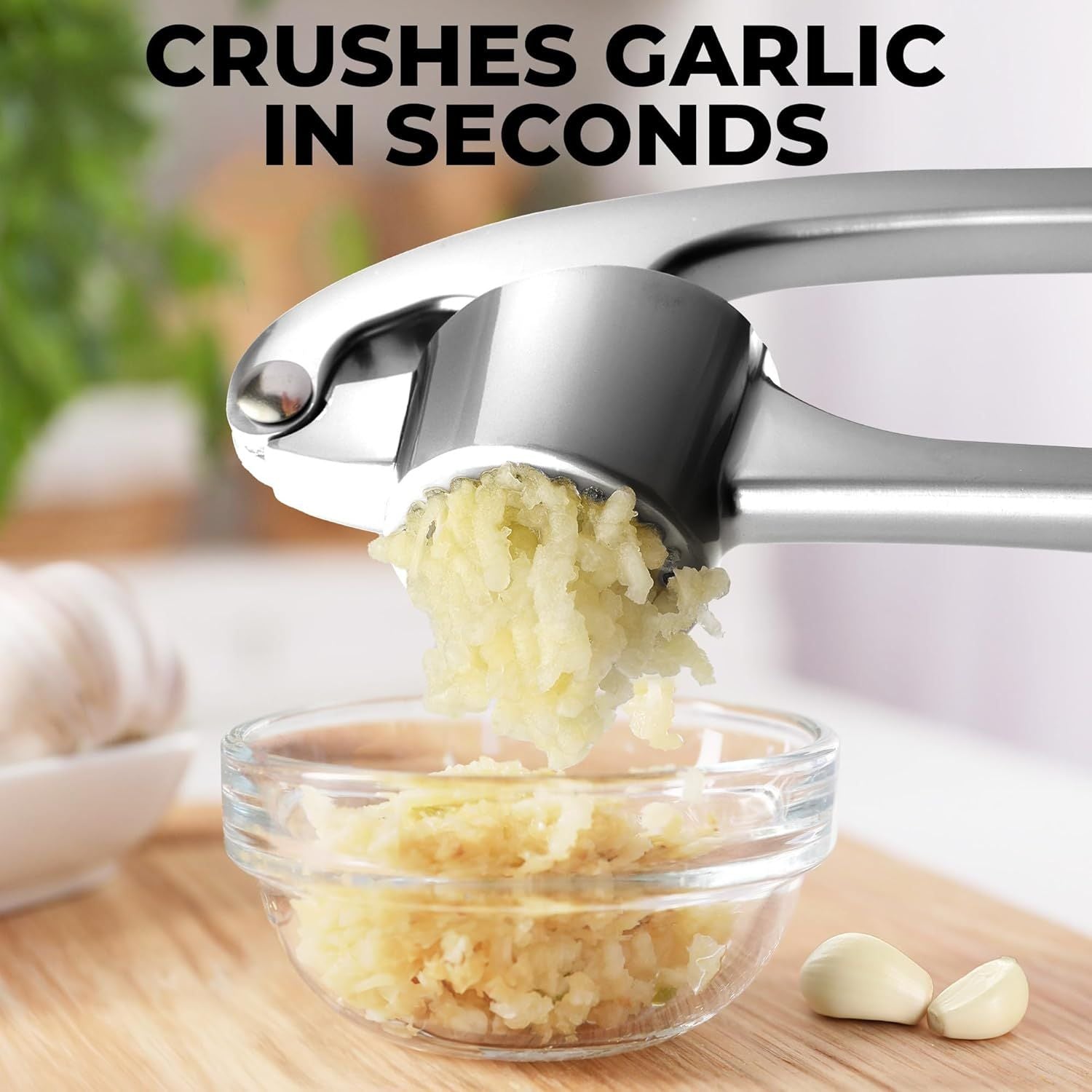 Crushes Garlic in Seconds with Minimal Effort by Zulay Kitchen