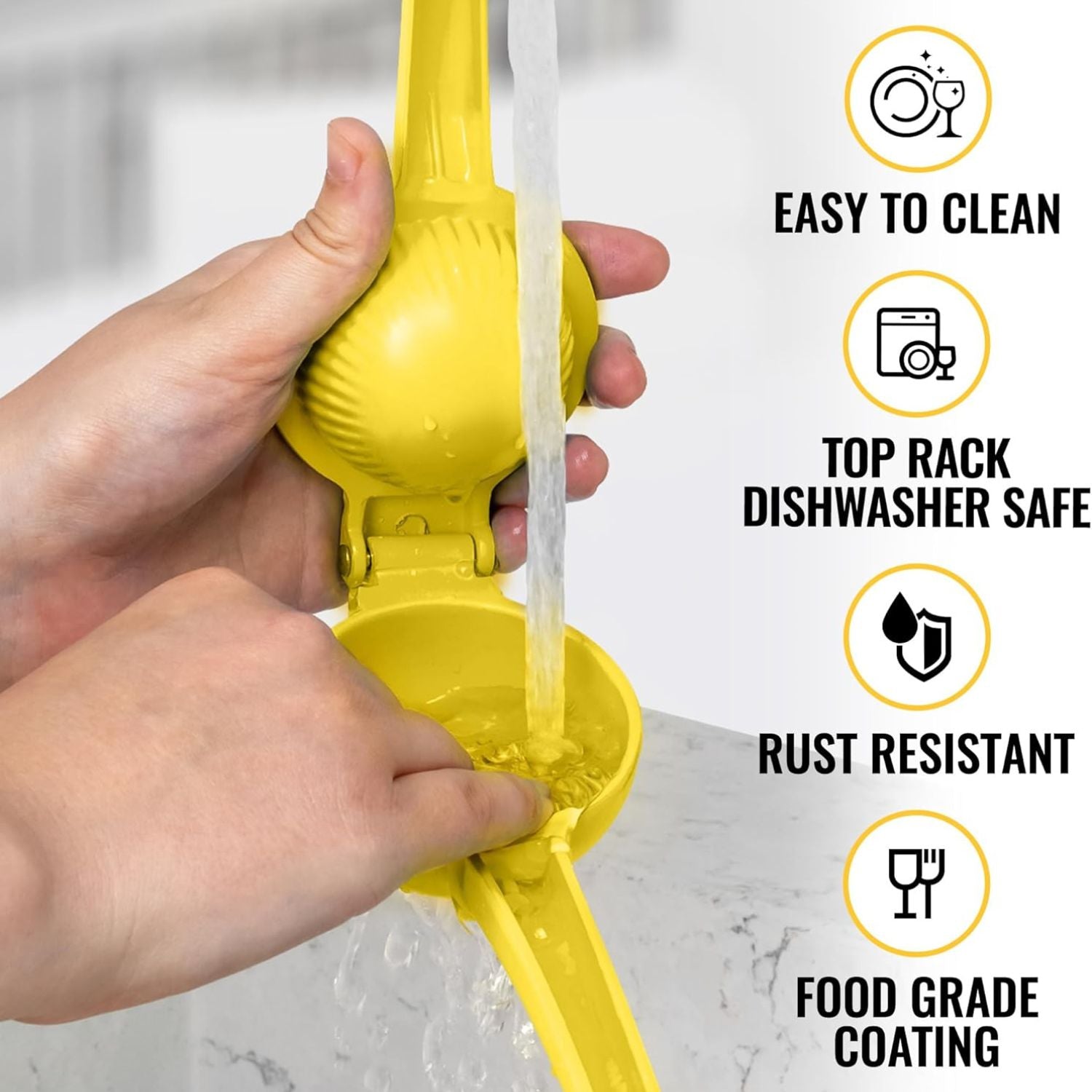 Easy to Clean and Dishwasher Safe Lemon Squeezer by Zulay Kitchen