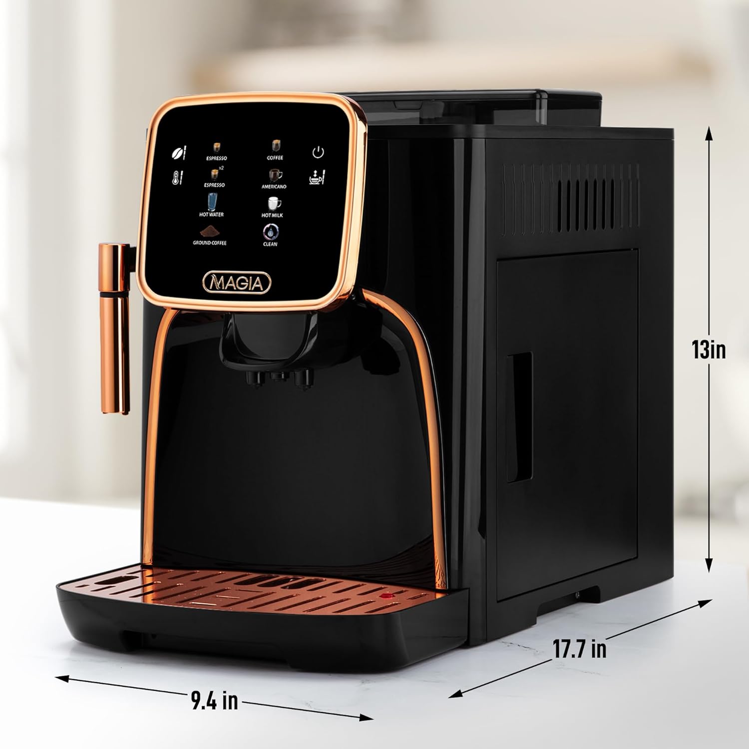 Magia Clasica Automatic Espresso Machine Dimensions by Zulay Kitchen