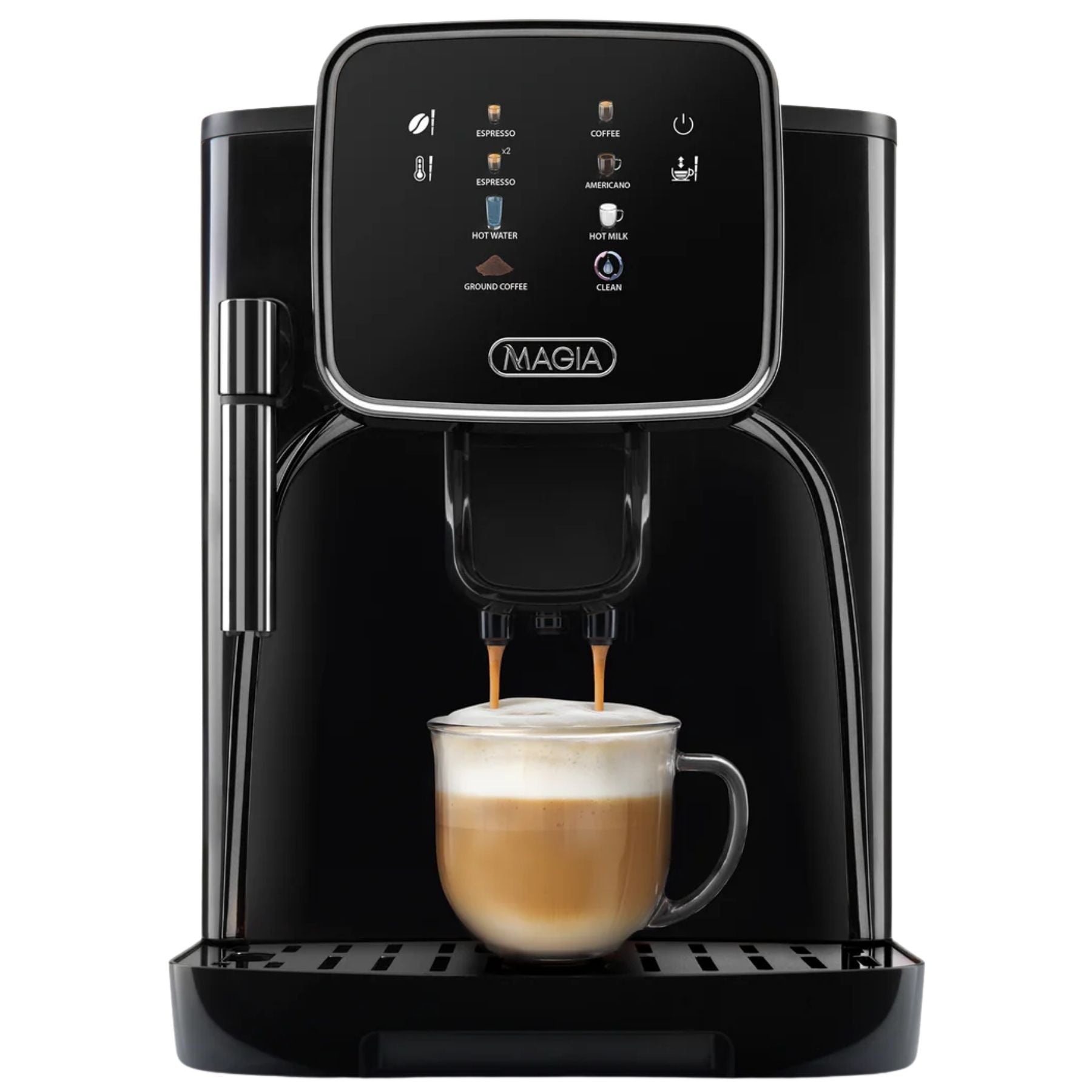 Magia Clasica Automatic Espresso Machine - Black & Black by Zulay Kitchen