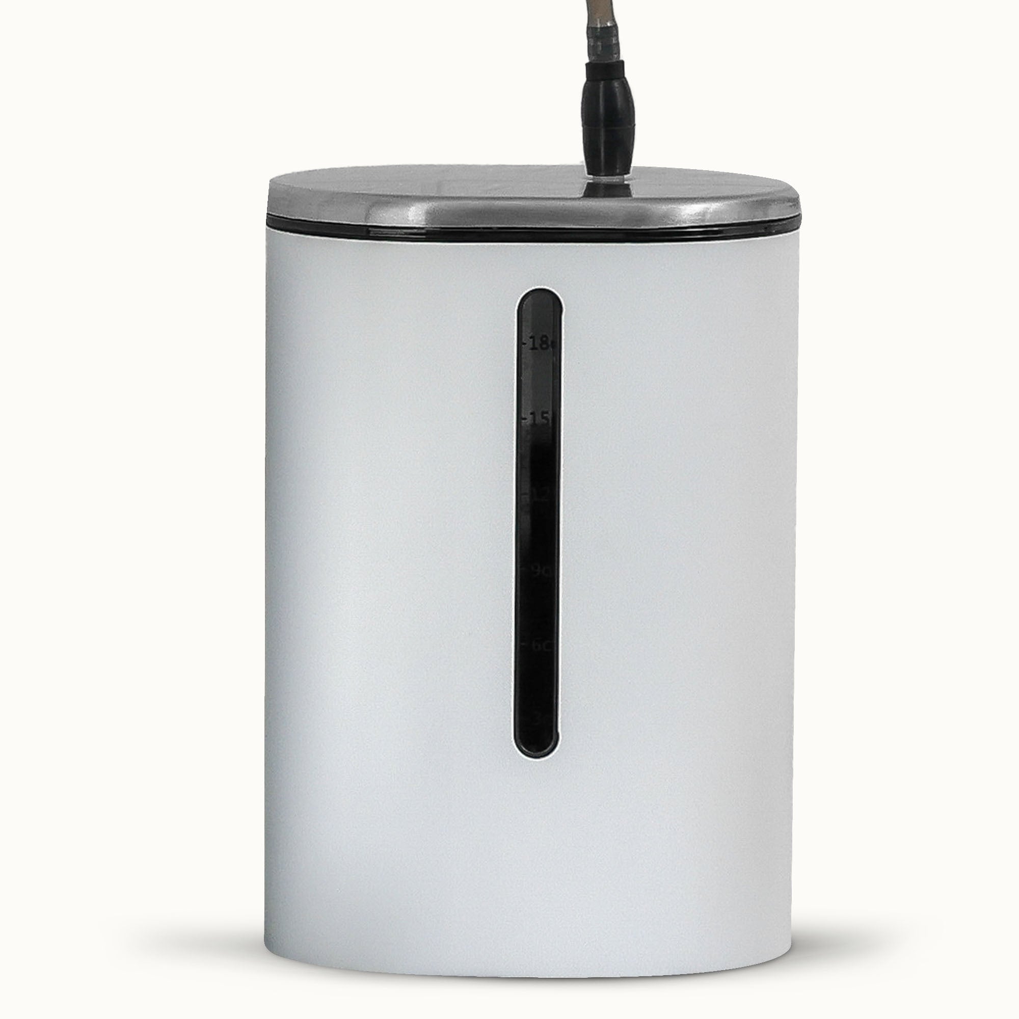 White Lux Milk Container by Zulay Kitchen