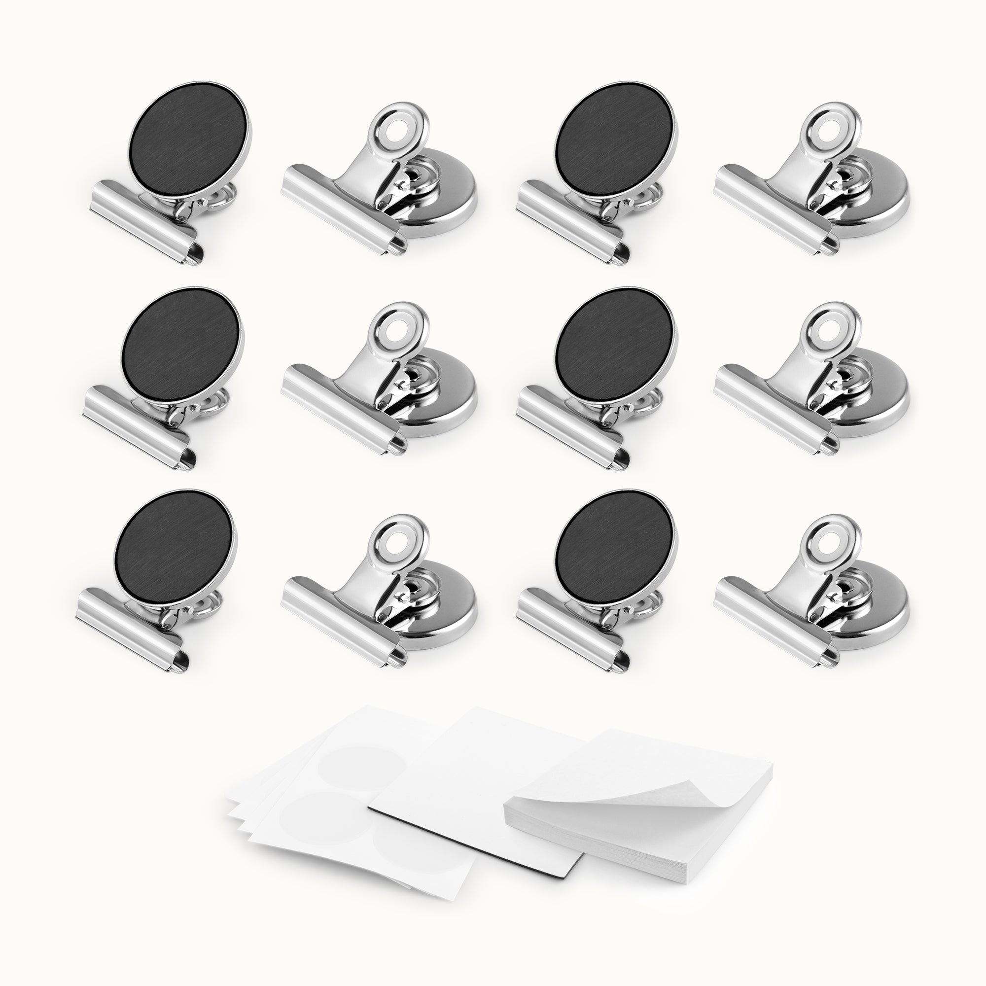 Magnetic Clips for Refrigerator with Notepad (Set of 12) by Zulay Kitchen