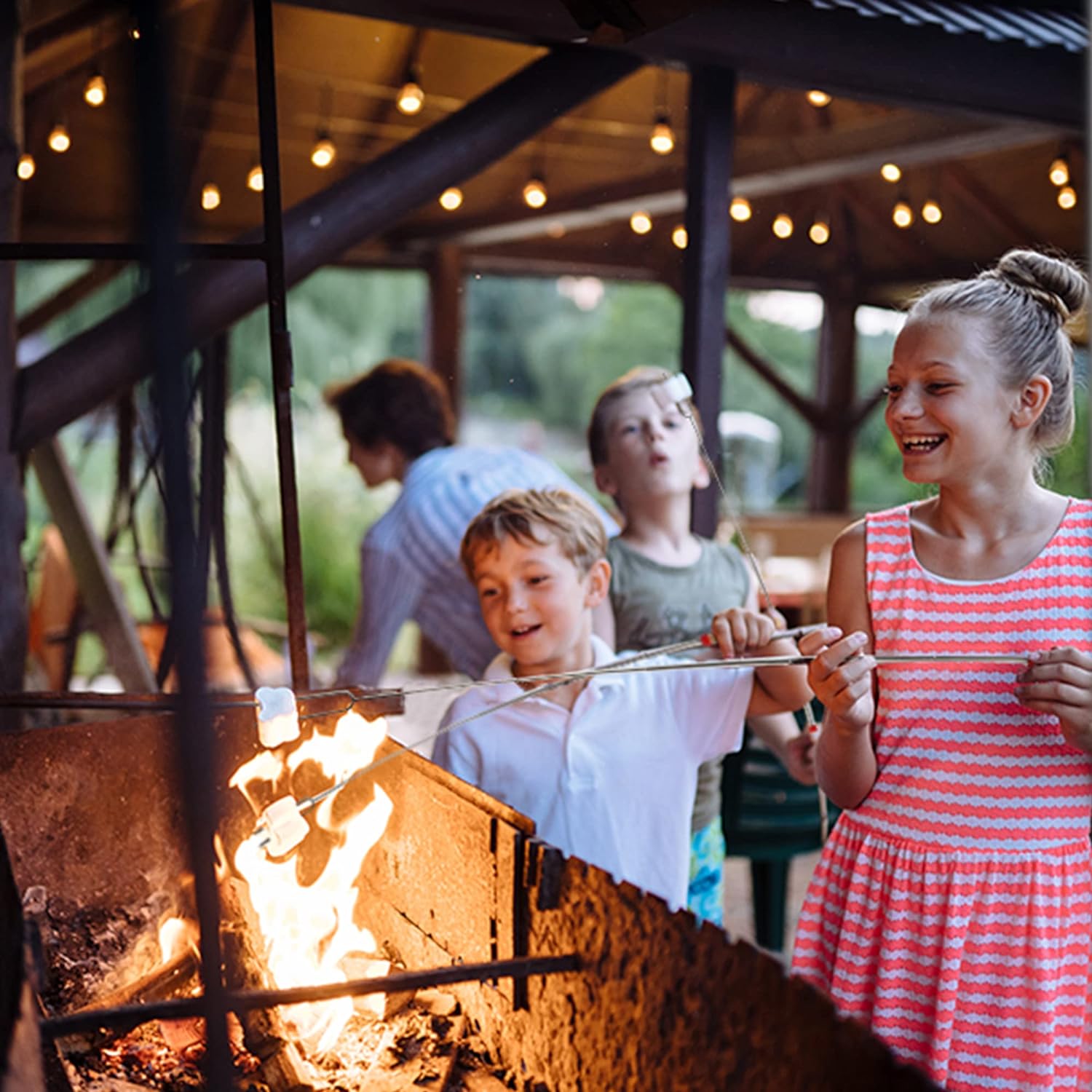 Ergonomic Kid-friendly Design Marshmallow Roasting Sticks by Zulay Kitchen