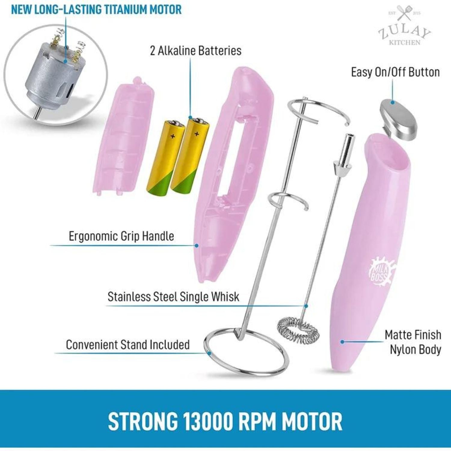 Strong Motor Milk Boss Milk Frother by Zulay Kitchen