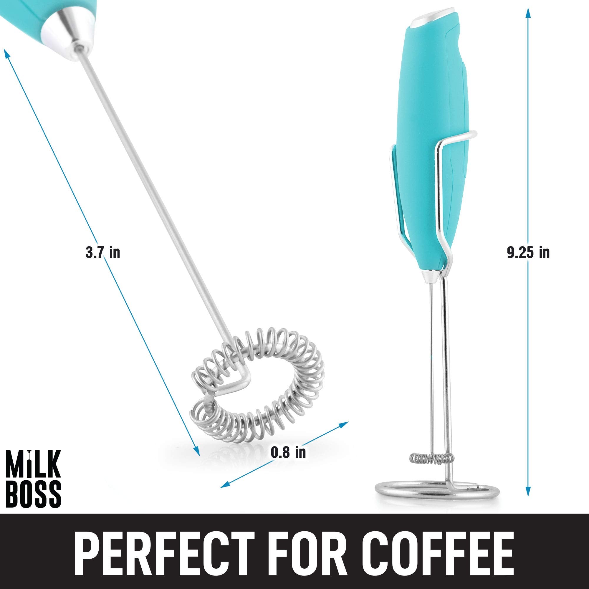 Easy to Use Milk Boss Milk Frother with Holster Stand by Zulay Kitchen